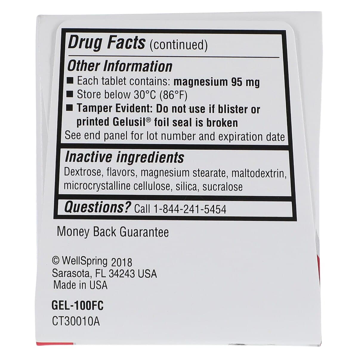 Gelusil Antacid/Antigas Chewable Tablets, 200/200/25mg, Cool Mint, Unit Dose, 100/Box thumbnail 6