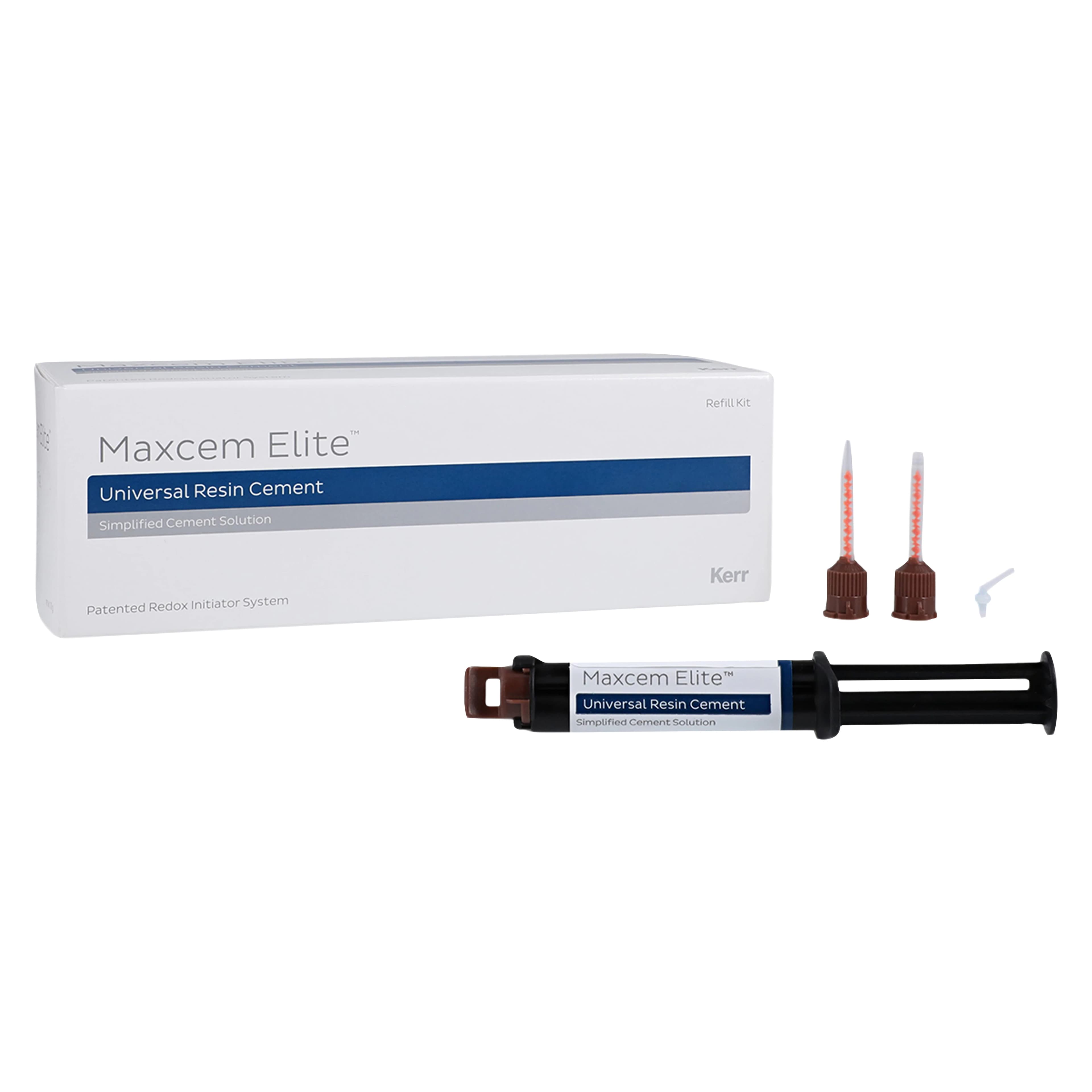 Maxcem Elite Self-Etch/Self-Adhesive Resin Cement, Individual Shade Refill, Yellow, 2 x 5 g Dual Syringes, 33875 thumbnail 2