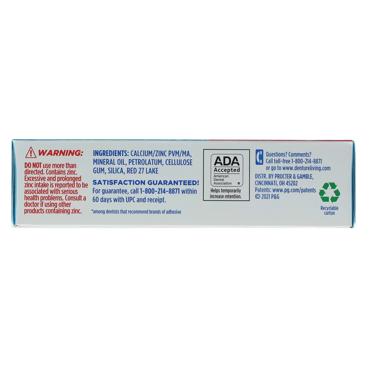 Fixodent Denture Adhesive Cream, 1.4 oz thumbnail 5
