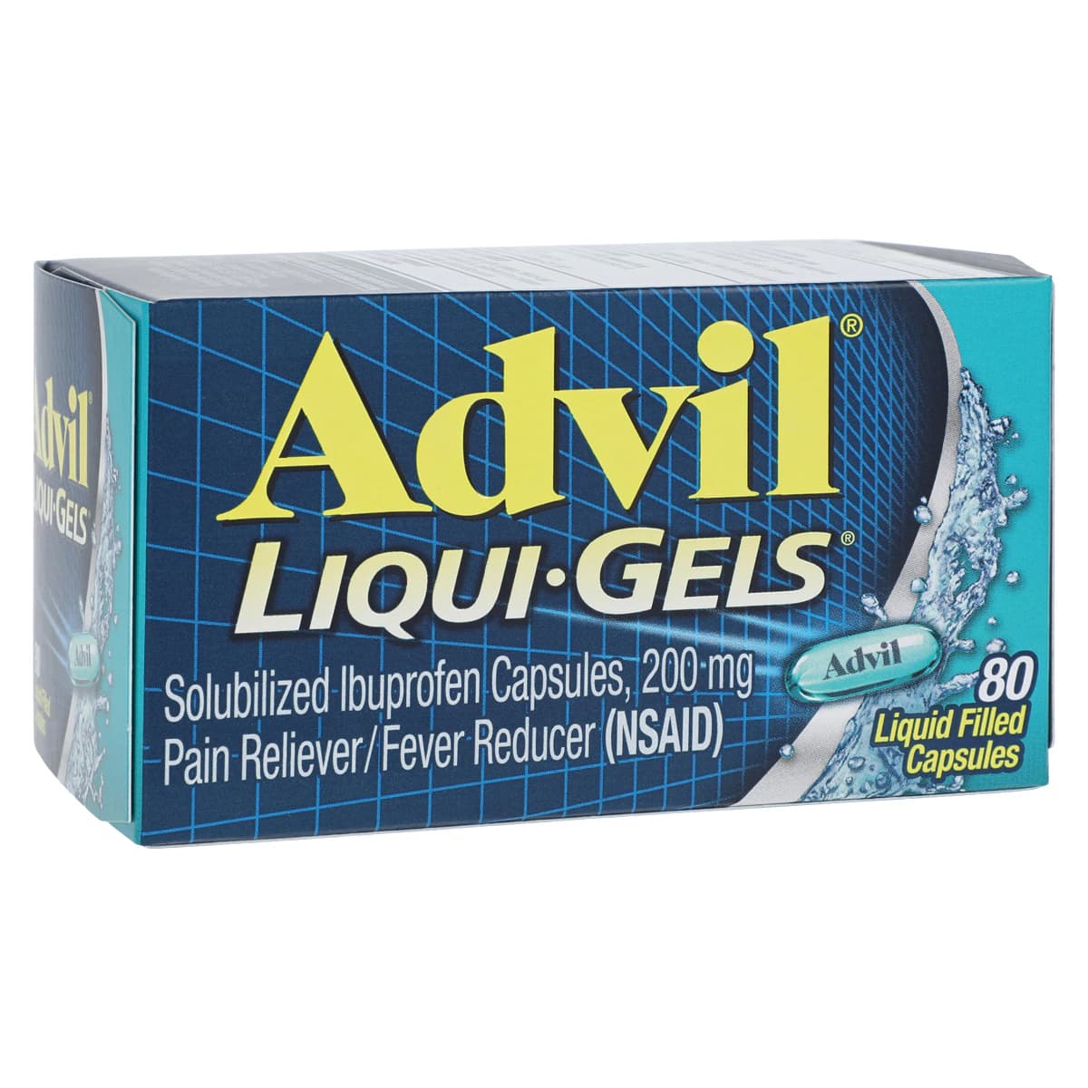 Advil Liqui-Gel Capsules, 200mg, 80/Bottle - Advil Liqui-Gel Capsules N-R - Image 1