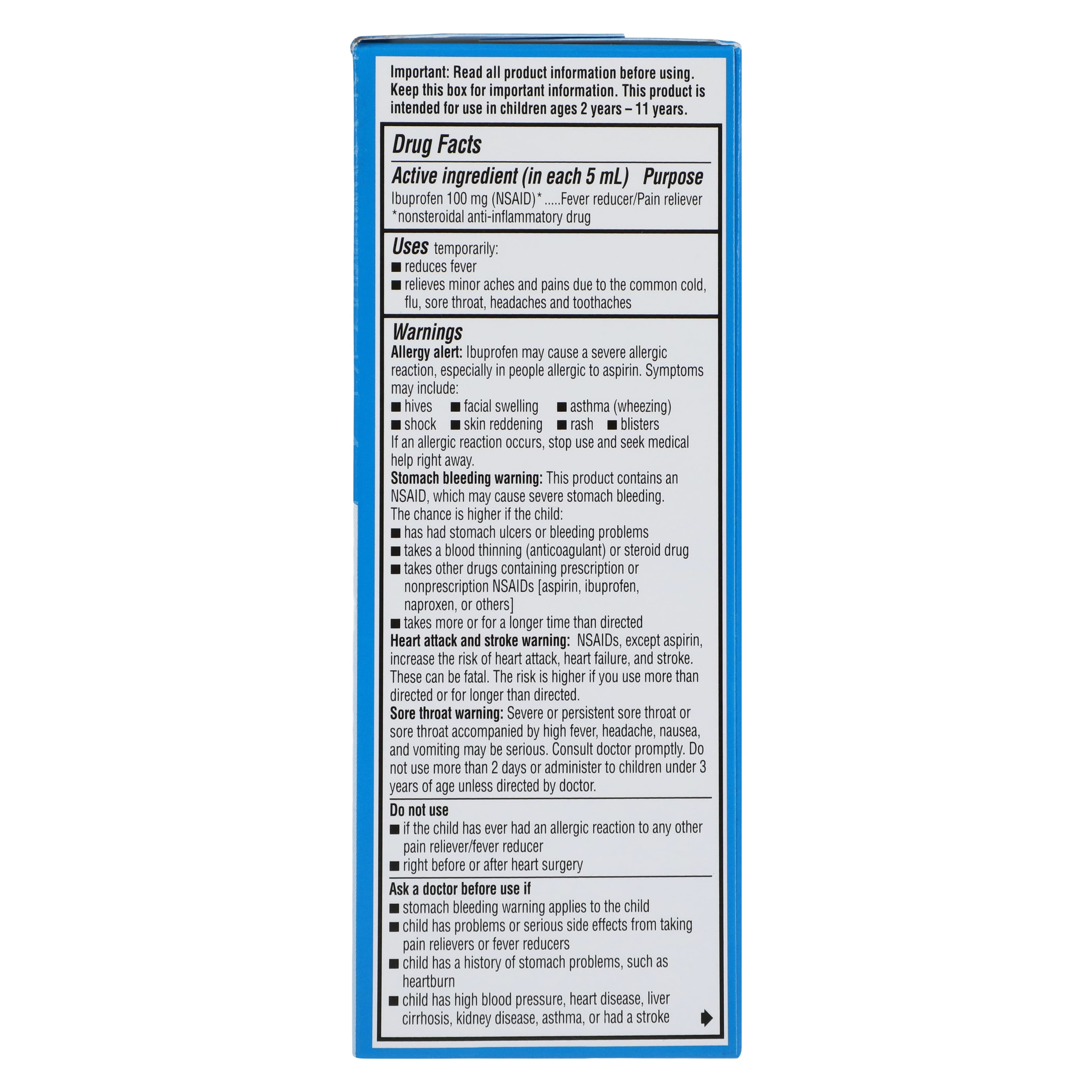 Advil Children's Suspension, Grape Flavor, 100mg/5mL, 4 oz Bottle thumbnail 10