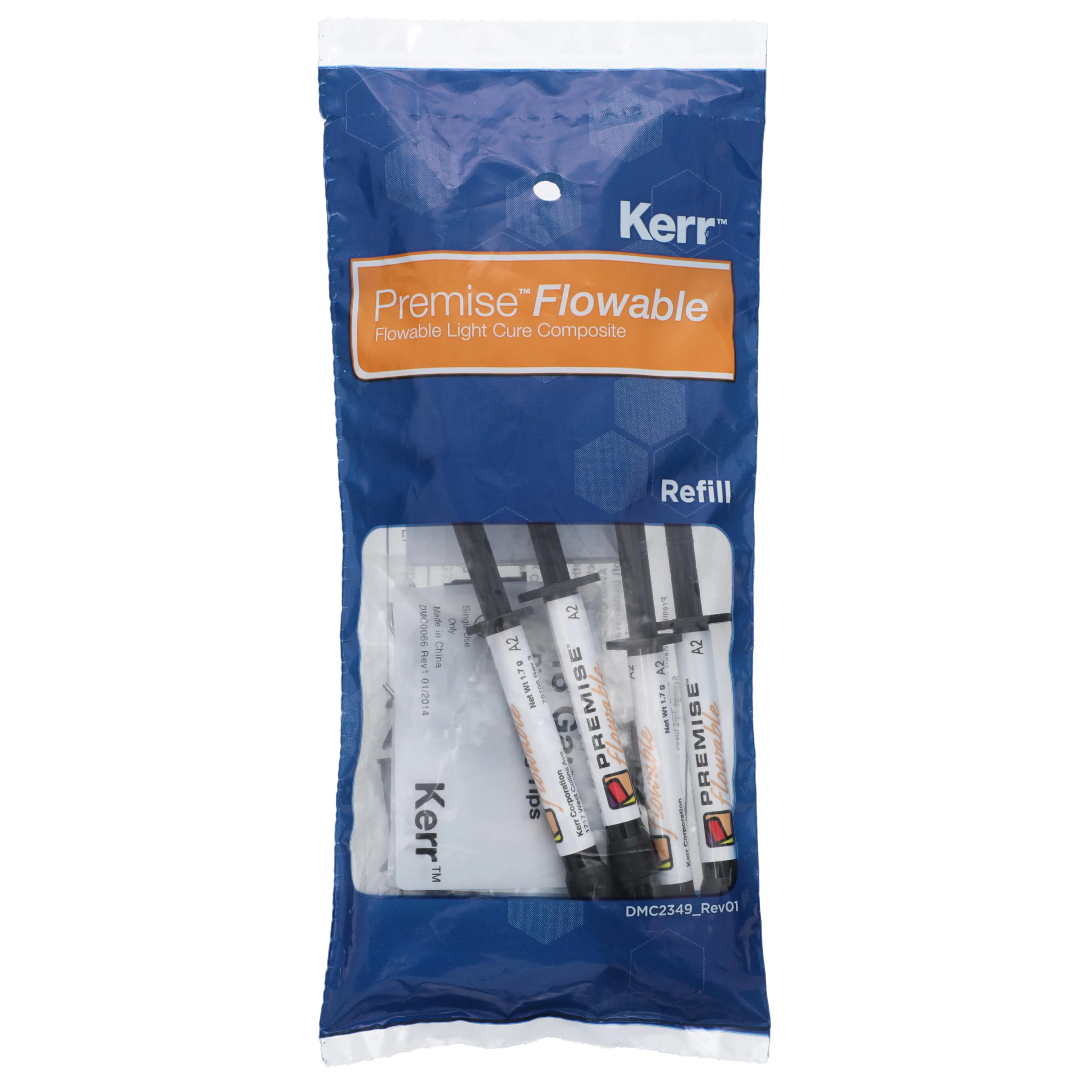 Premise Flowable Nanofilled Composite, Light-Cure, Syringe Refill Kit, 1.7 g, A2, 4/Pk, 33373 thumbnail 10