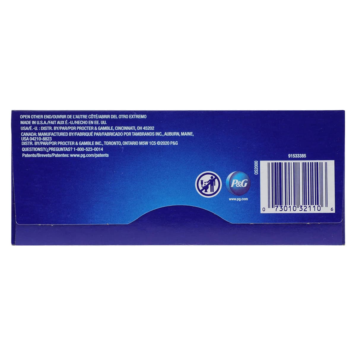 Tampax Sanitary Tampon, Super, Cardboard Applicator, 40/Box thumbnail 6
