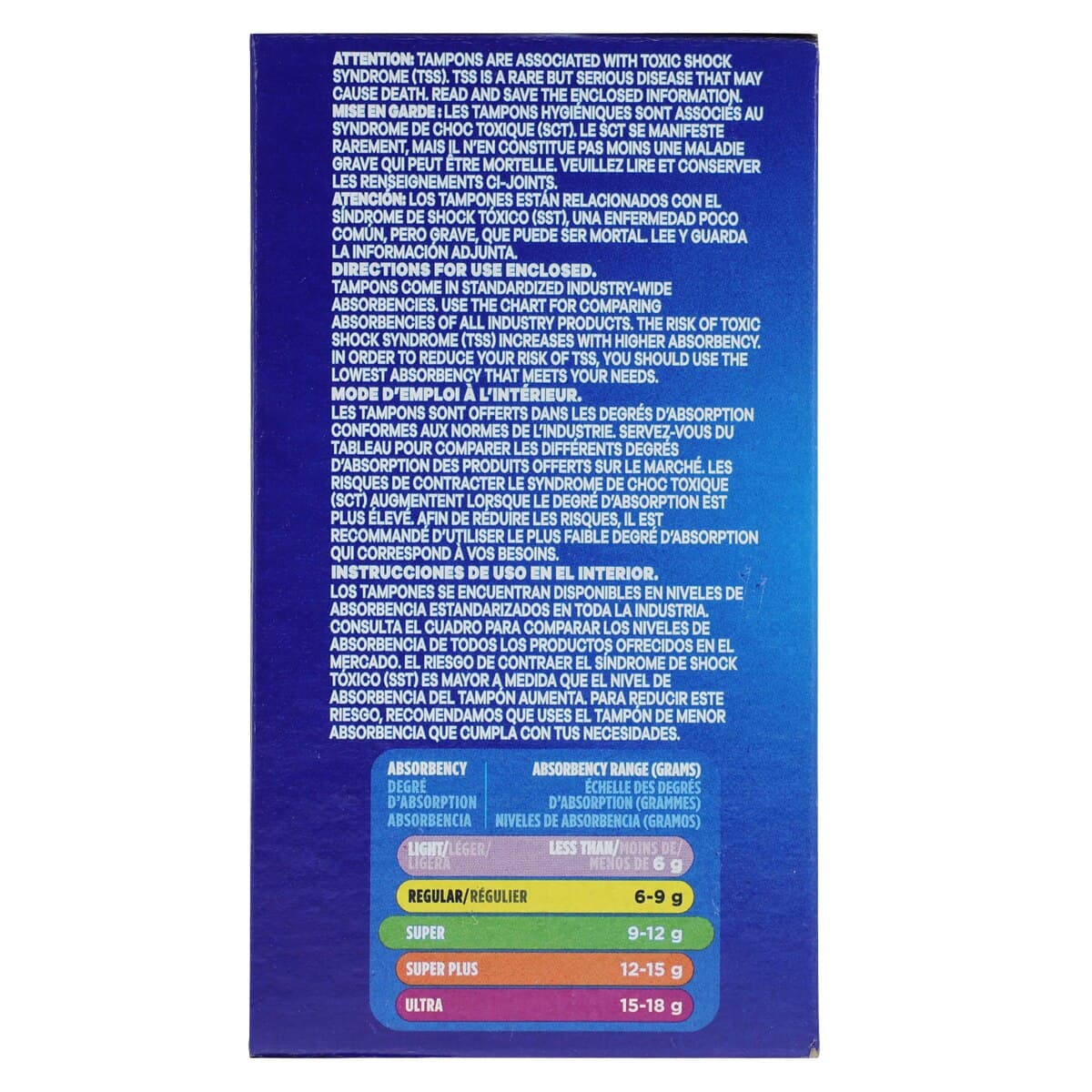 Tampax Sanitary Tampon, Super, Cardboard Applicator, 40/Box thumbnail 5