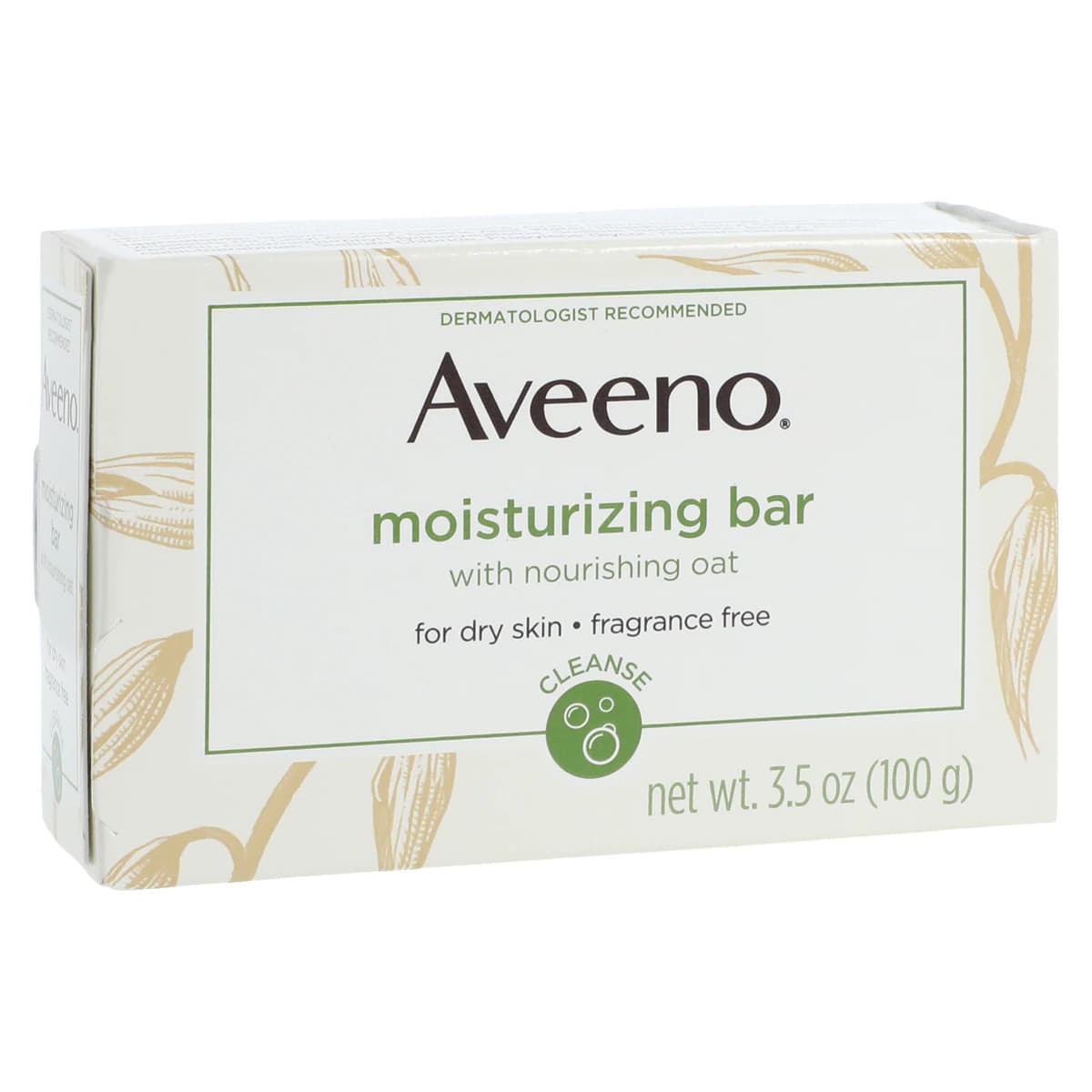 Aveeno Cleansing Bar, Moisturizing Soap, Dry Skin, 3.5 oz - Aveeno Cleansing Bar - Image 1
