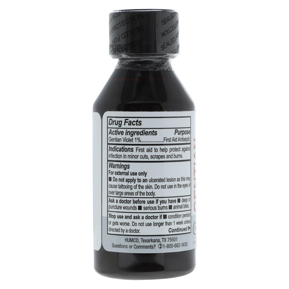 Humco Gentian Violet Solution 1%, 2 oz Bottle thumbnail 3