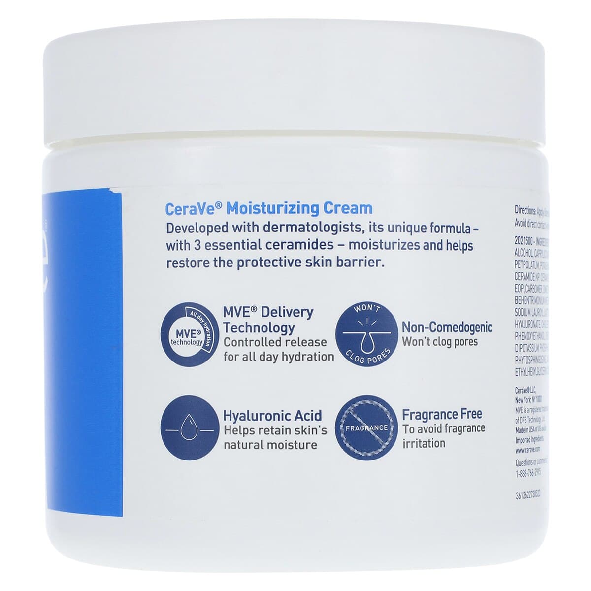 CeraVe Moisturizing Cream, 16 oz Jar thumbnail 2