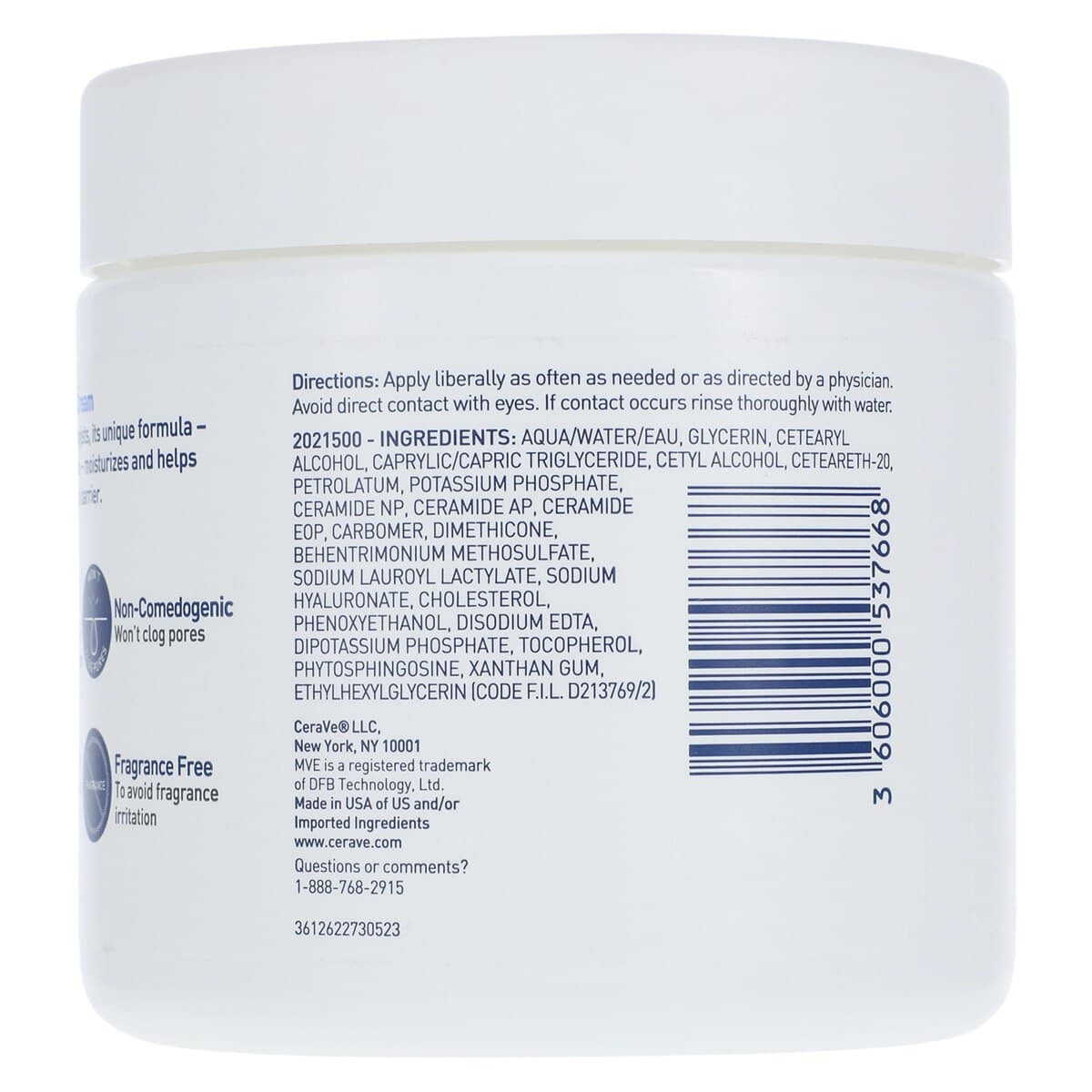 CeraVe Moisturizing Cream, 16 oz Jar thumbnail 3