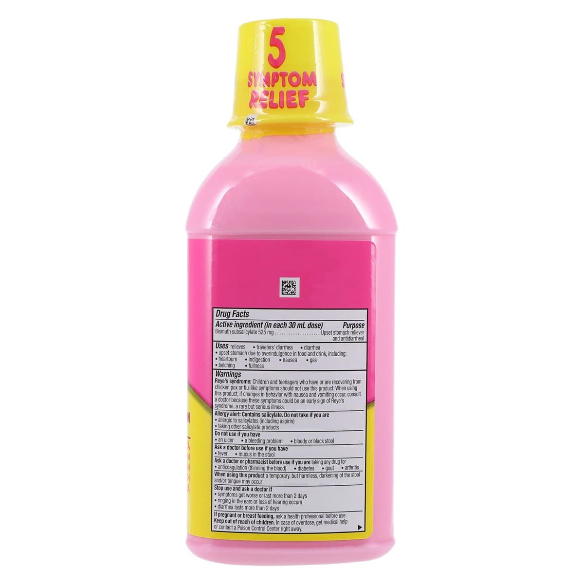Pepto-Bismol Liquid Antacid/Antidiarrhea, Original Formula, 525mg, 16 oz Bottle thumbnail 2