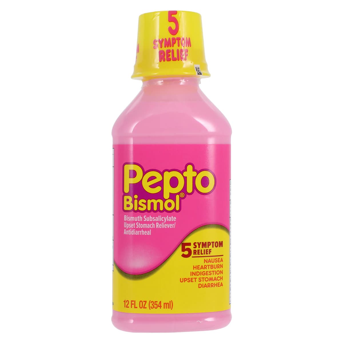 Pepto-Bismol Liquid Antacid/Antidiarrhea, Original Formula, 262mg, 12oz Bottle - Pepto-Bismol Liquid - Image 1