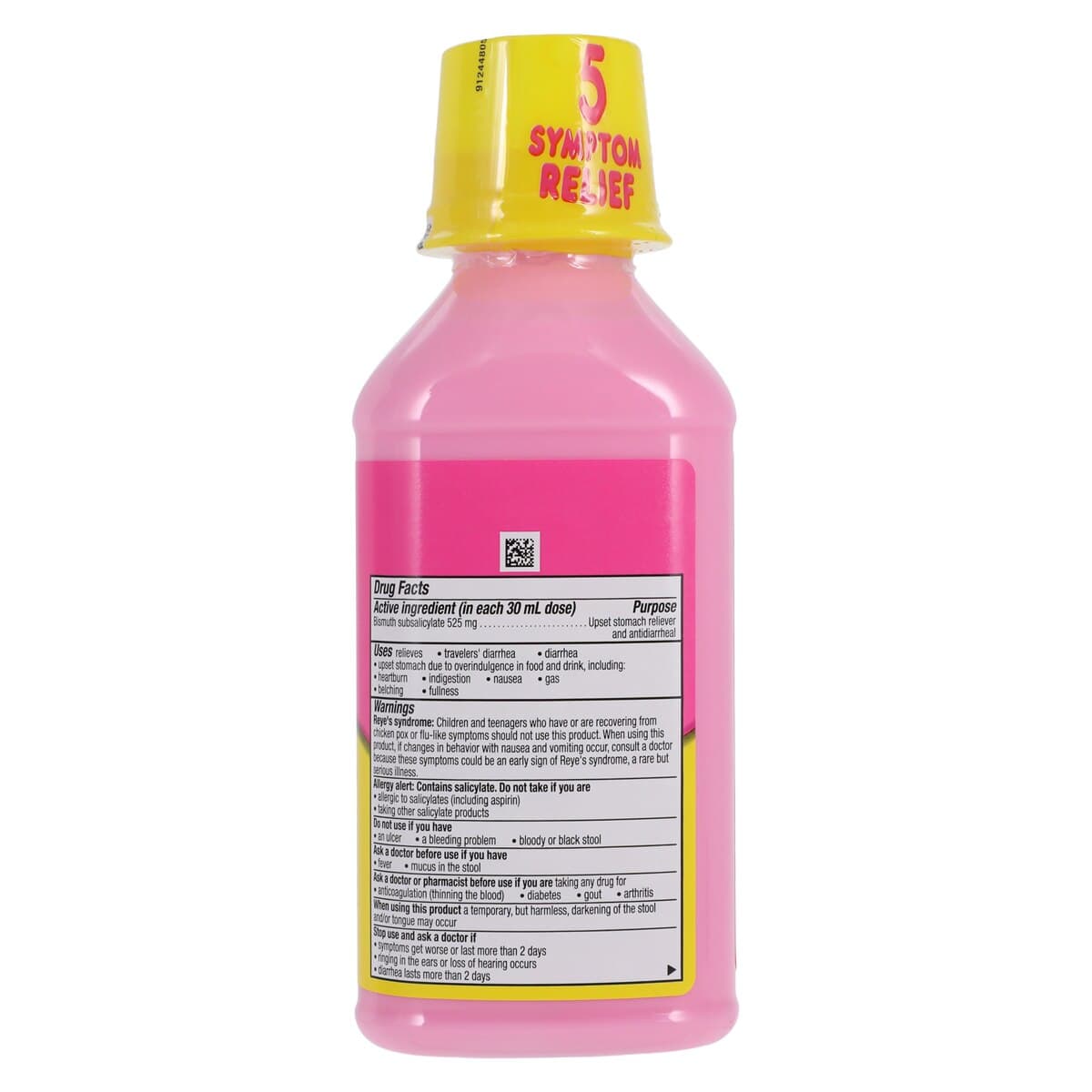 Pepto-Bismol Liquid Antacid/Antidiarrhea, Original Formula, 262mg, 12oz Bottle thumbnail 3