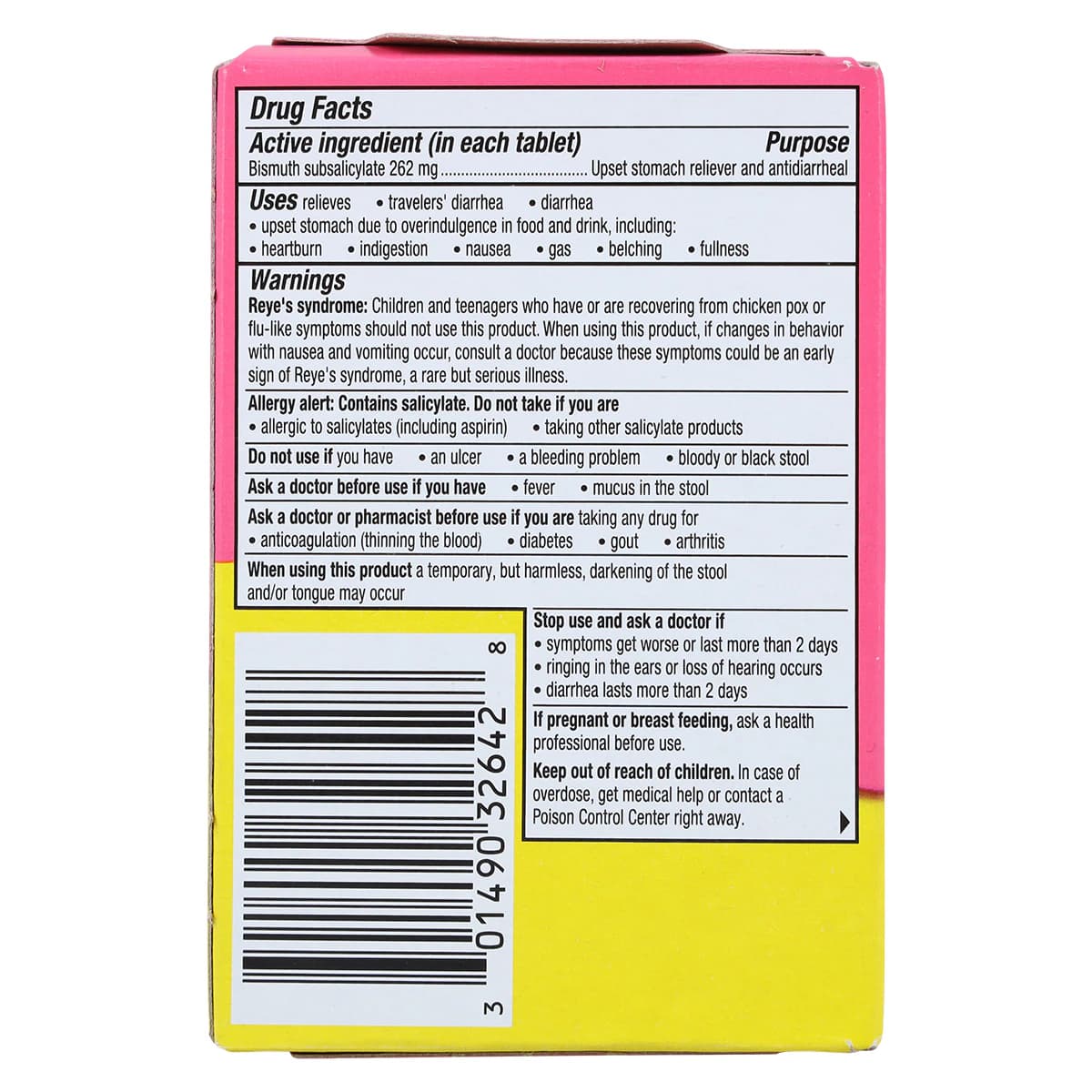 Pepto-Bismol Original Chewable Tablets, 262mg, 48/Box thumbnail 5