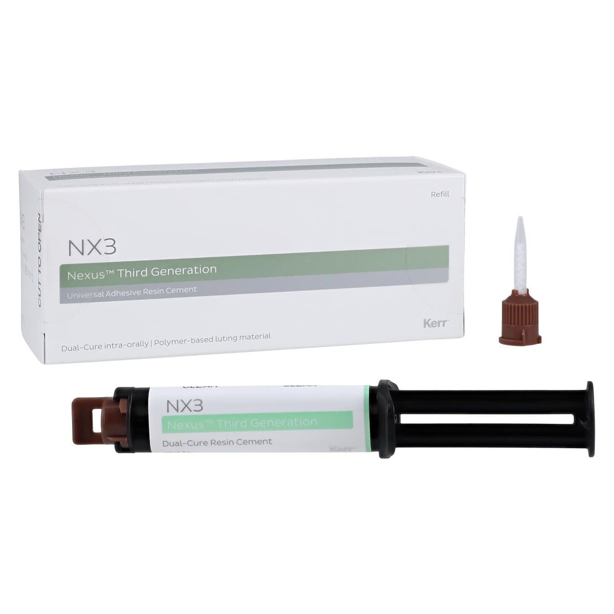 Kerr NX3 Nexus Third Generation Dual-Cure Resin Cement Refill Syringe, Clear, 5 g, #33643 thumbnail 2