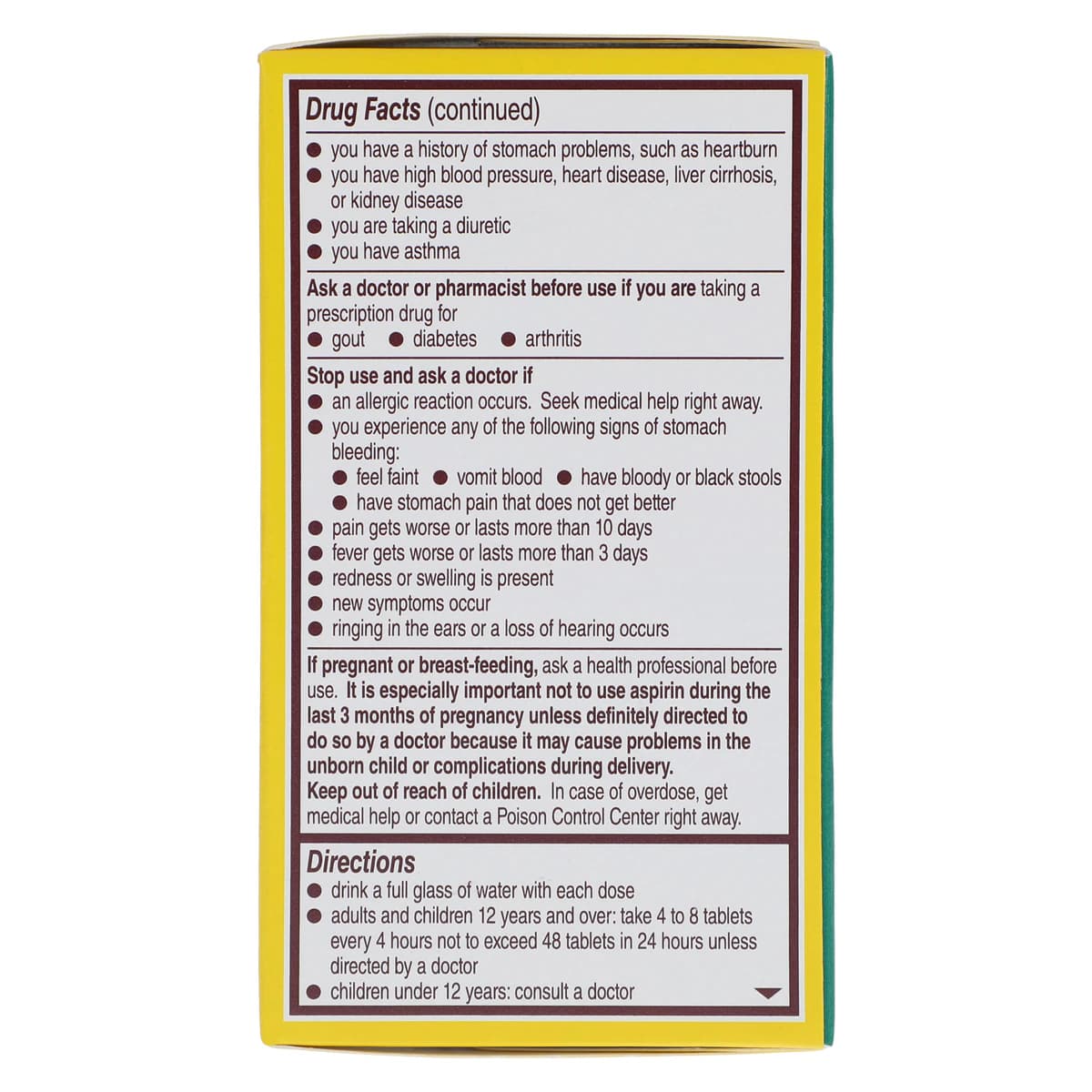 Bayer Low Dose Aspirin 81 mg Tablets, NSAID, 120 Count Bottle thumbnail 5