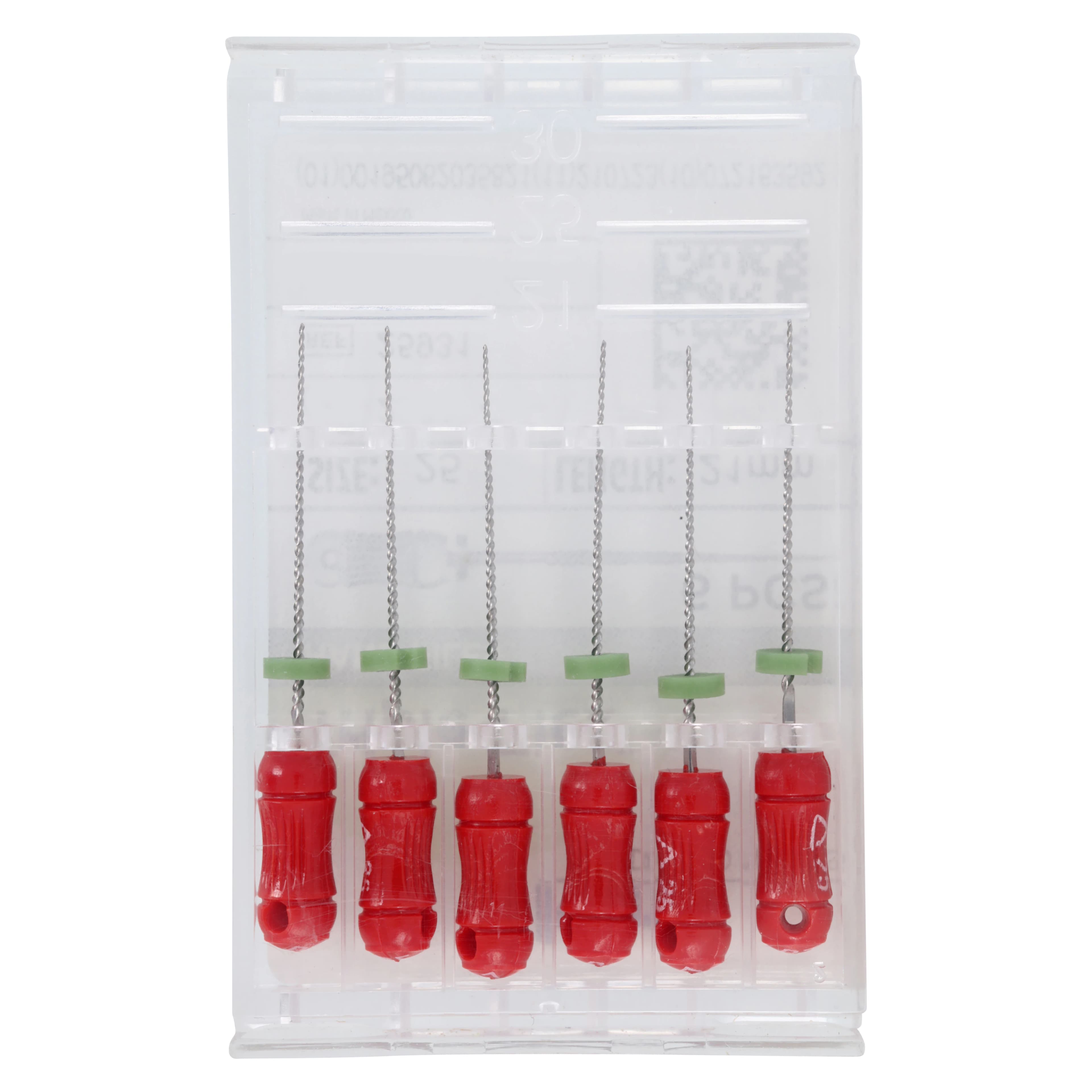 Kerr Endodontics Triple-Flex Stainless Steel Endodontic Files, Size #25, 21mm, Red, 6/Box, 25931 - SybronEndo SS Triple-Flex Files - Image 1