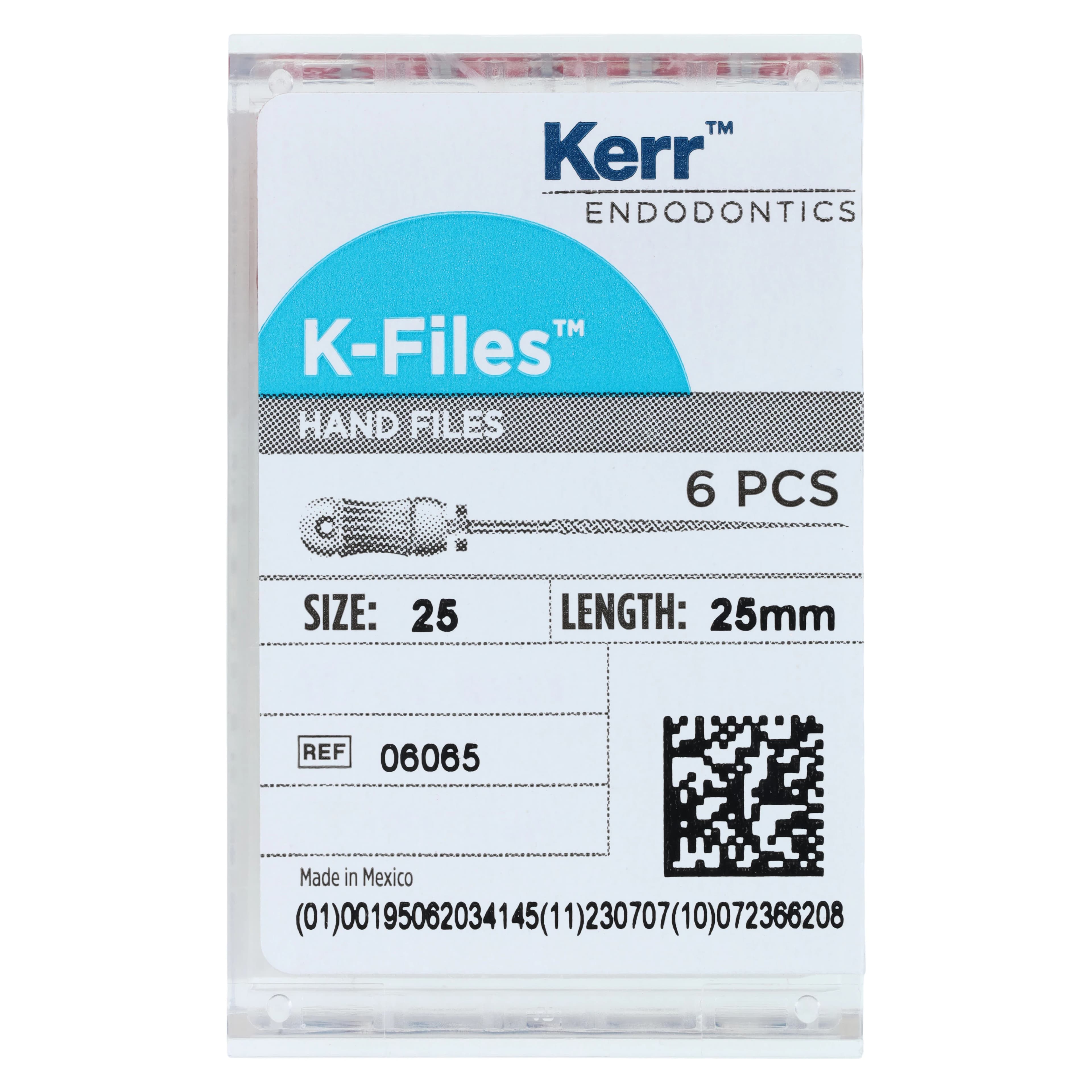 Kerr Endodontics K-Files Stainless Steel, 25mm, Size #25, Red, 6/Pack, 06065 thumbnail 5