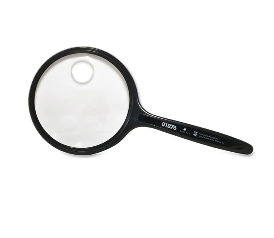 Sparco Handheld Magnifier, 3-1/2" Diameter Lens, Each - Magnifier Sparco - Image 1