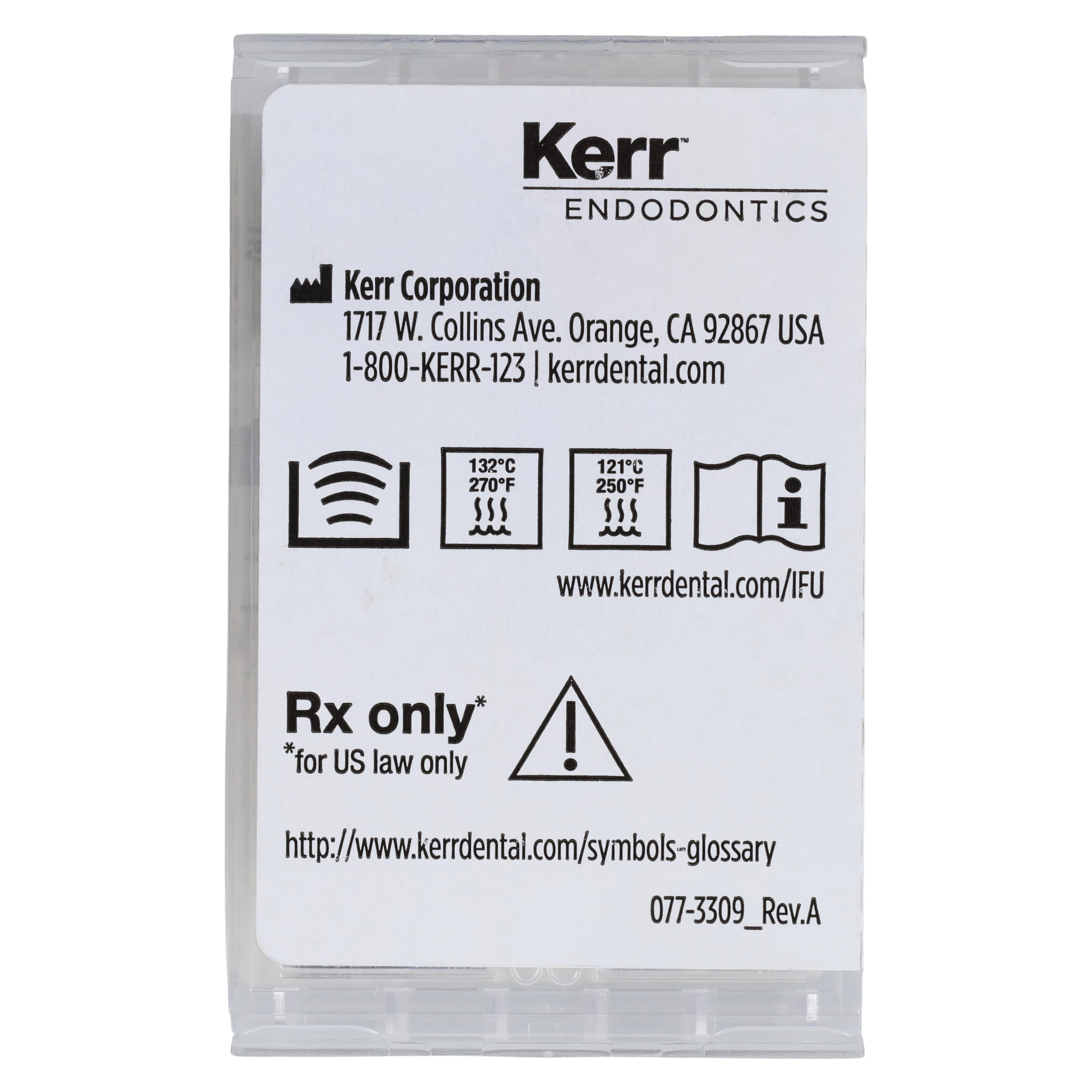 Kerr K-Flex Endodontic Files, Stainless Steel, 25mm, Assorted #45-80, 6/Pack, 821-4125 thumbnail 2