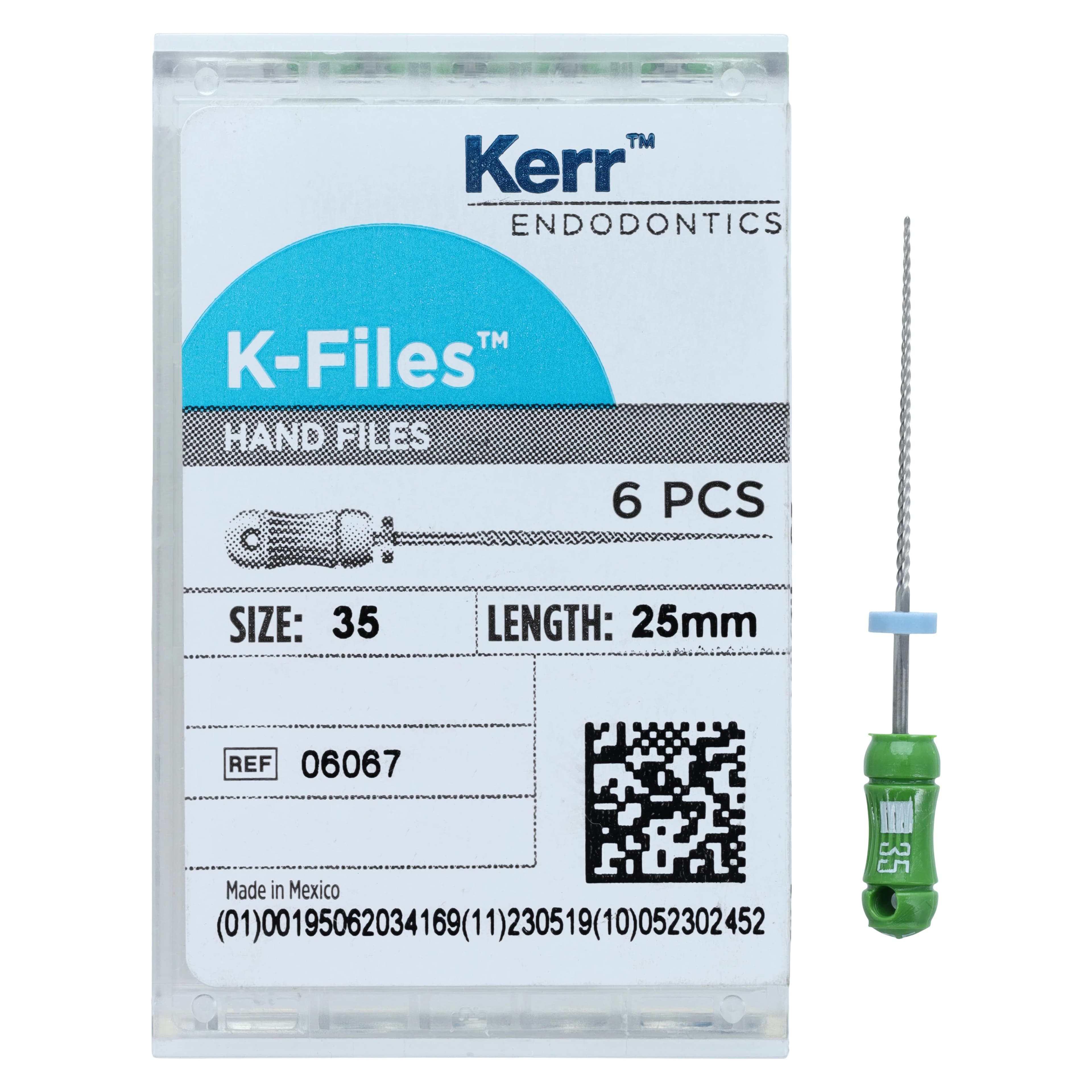 SybronEndo K-Files Stainless Steel 25mm #35 (Green), 6/Box, 06067 thumbnail 4