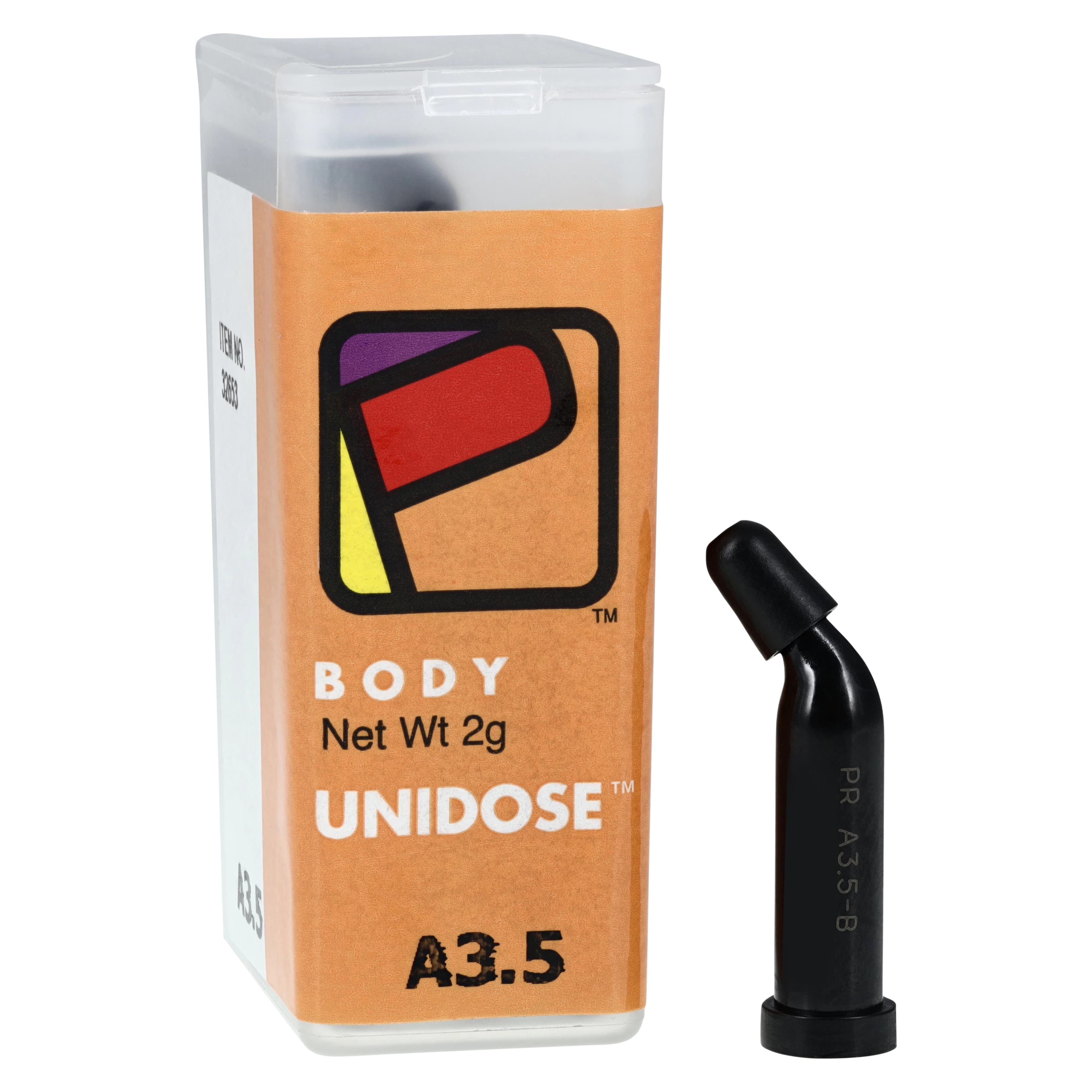 Premise Universal Nanofilled Composite, Body Shade A3.5, Unidose Refill, 0.2 g per Dose, 20/Pk, Kerr #32653 - Premise Universal Body A3.5 0.2g Unidose Refill Pack of 20 - Image 1