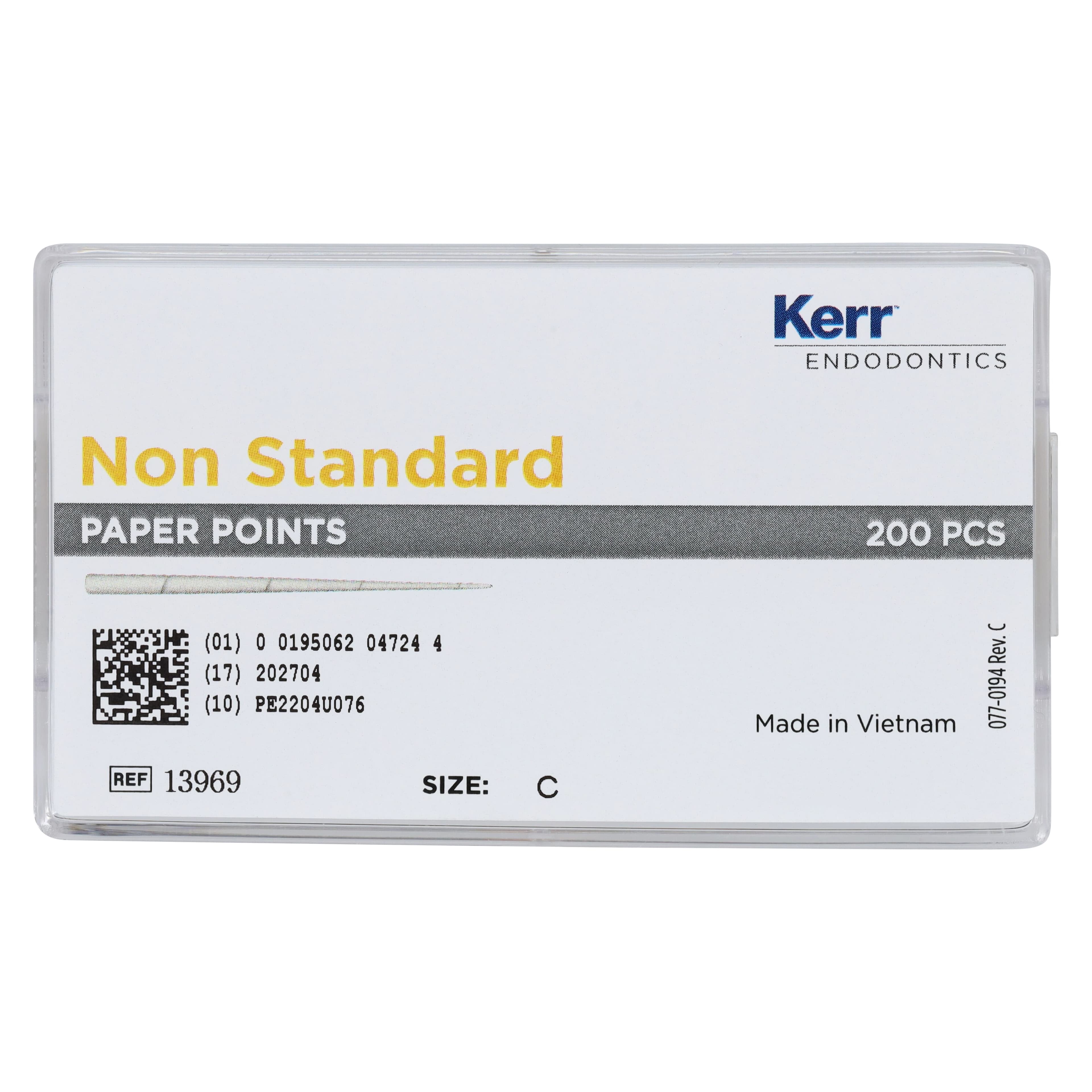 Kerr/SybronEndo Absorbent Paper Points, Coarse, Sterile, Bulk Pack, 200/Box, #13969 thumbnail 5