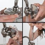 Haws Integrated Faucet Mount Eyewash, Stainless Steel - Faucet Mount Eyewash SS - Image 1