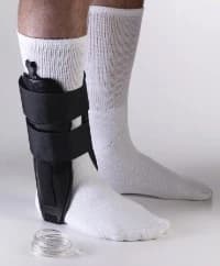DJO Marathon Stirrup Ankle Support, Adult, Memory Foam, One Size, 14" Ankle, Left/Right - Stirrup Ankle Marathon Foam - Image 1