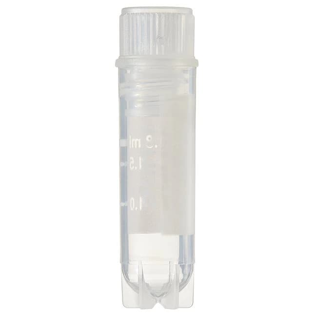 Nalgene Nunc Cryotube Vial, 1.8mL, Round Bottom with Handle, Silicone Seal, 450/Pack - Vial Cryotube Rd In Thd Strft - Image 1