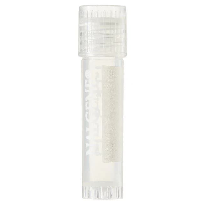 Nalgene Cryogenic Vial, Polypropylene, 1.5mL, Screw Cap, Conical Bottom, Self-Standing, Sterile, Clear, Graduated, 500/Case - Nal Syst 100 Cryogen Tube - Image 1