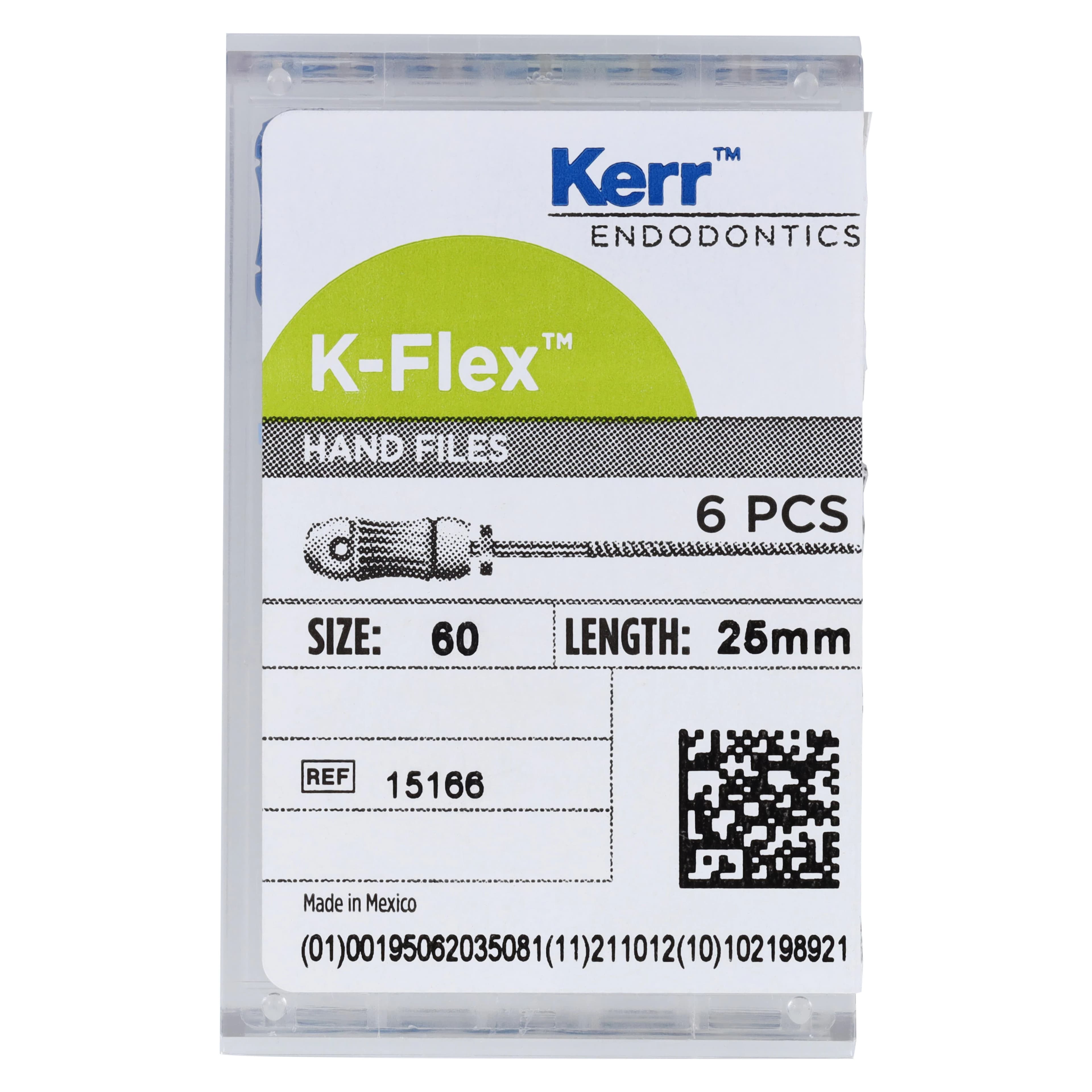 Kerr K-Flex Endodontic Files, #60, 25 mm, Blue, Stainless Steel, 6/Pack, 15166 thumbnail 5