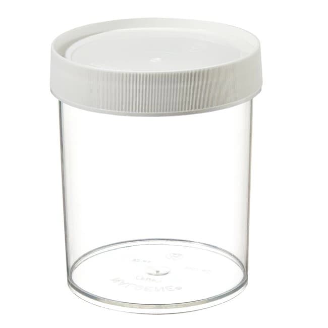 Nalgene Wide Mouth Jar, PMP, Screw Cap, Clear, 1000mL, Straight Sides, 16/Case - Jar Straight Side Wm Pmp - Image 1