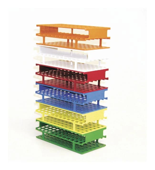 Nalgene Unwire Test Tube Rack, Acetal Plastic, 13mm, 72-Place, Red, Reusable - Rack Unwire Test Tube Red 13mm - Image 1