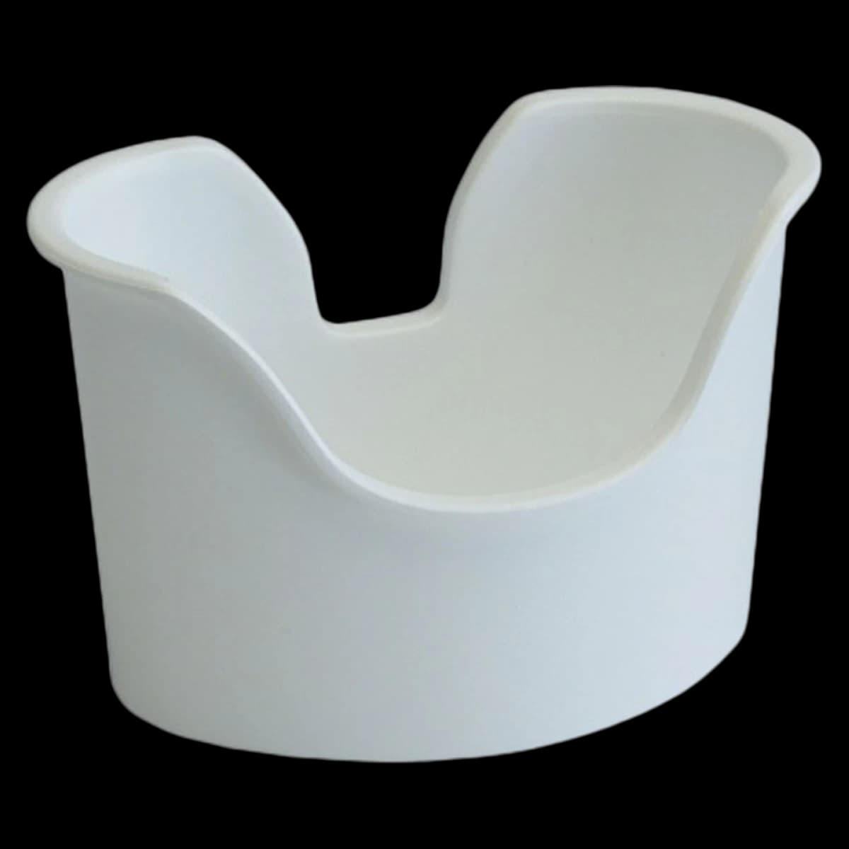 Goldnamer Ear Wash Basin, U-Shape, Plastic, White, 300mL - Basin Earwash Plastic - Image 1