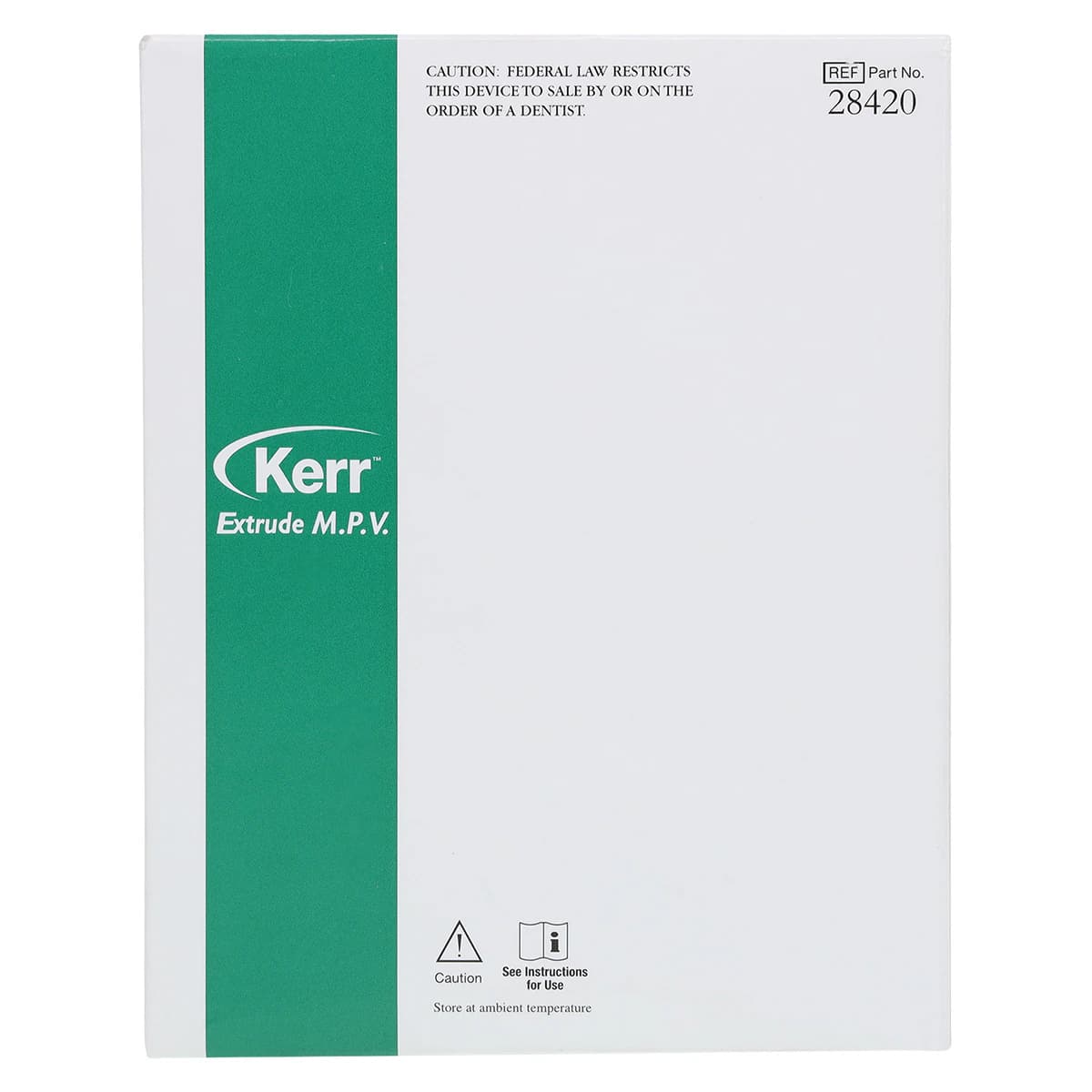 Kerr Extrude VPS Impression Material, Monophase M.P.V., Dark Green, 50 mL Cartridges, 2/Pk thumbnail 2