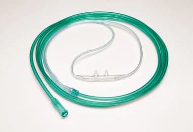SunMed Salter-Style High Flow Adult Nasal Cannula, 7 ft Supply Tubing, Latex-Free, 3-Channel Safety, 25/Case - Cannula High Flow Adult - Image 1