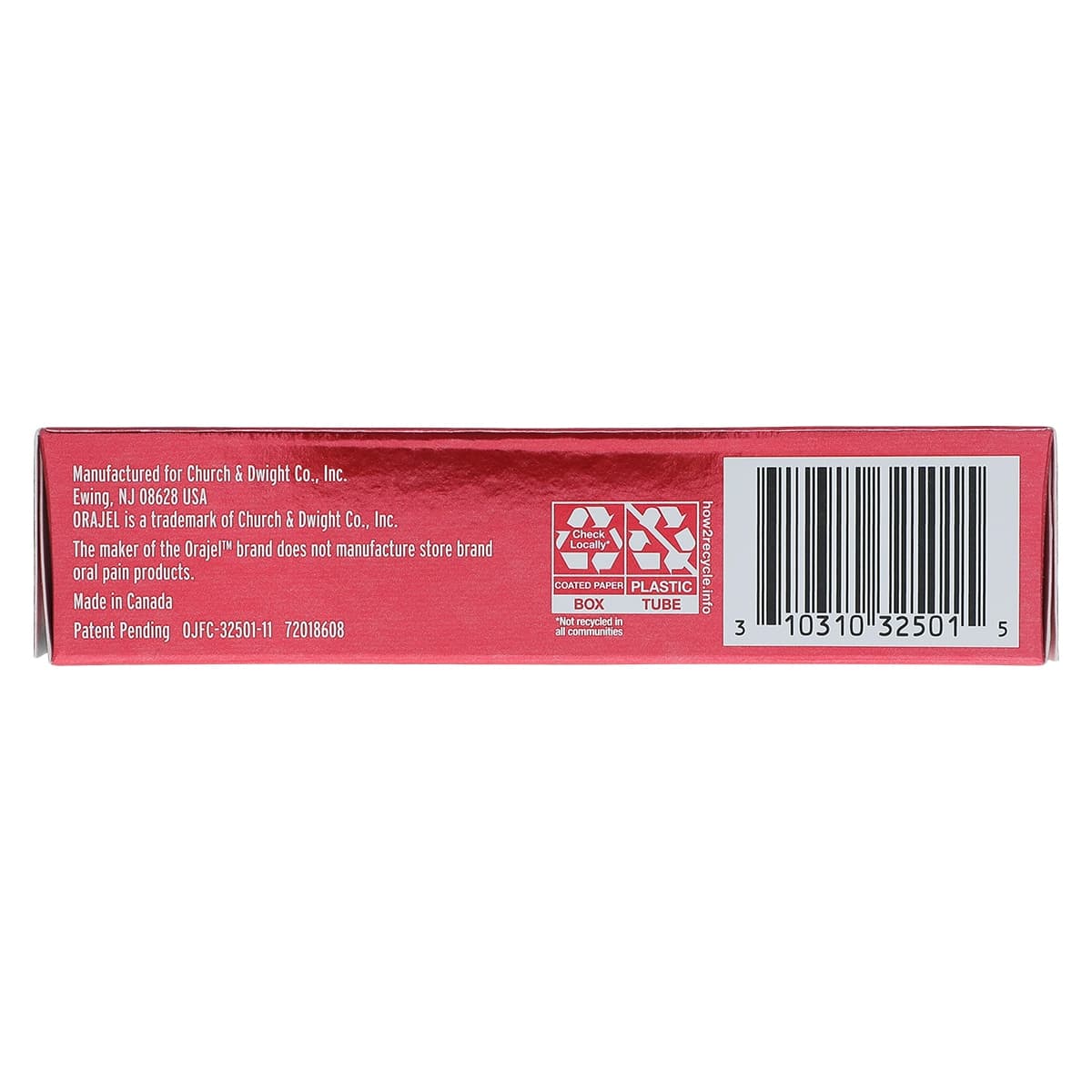 Orajel Severe Pain Relief Anesthetic Cream Gel, 0.2% Benzocaine, 0.33 oz/Tube thumbnail 5