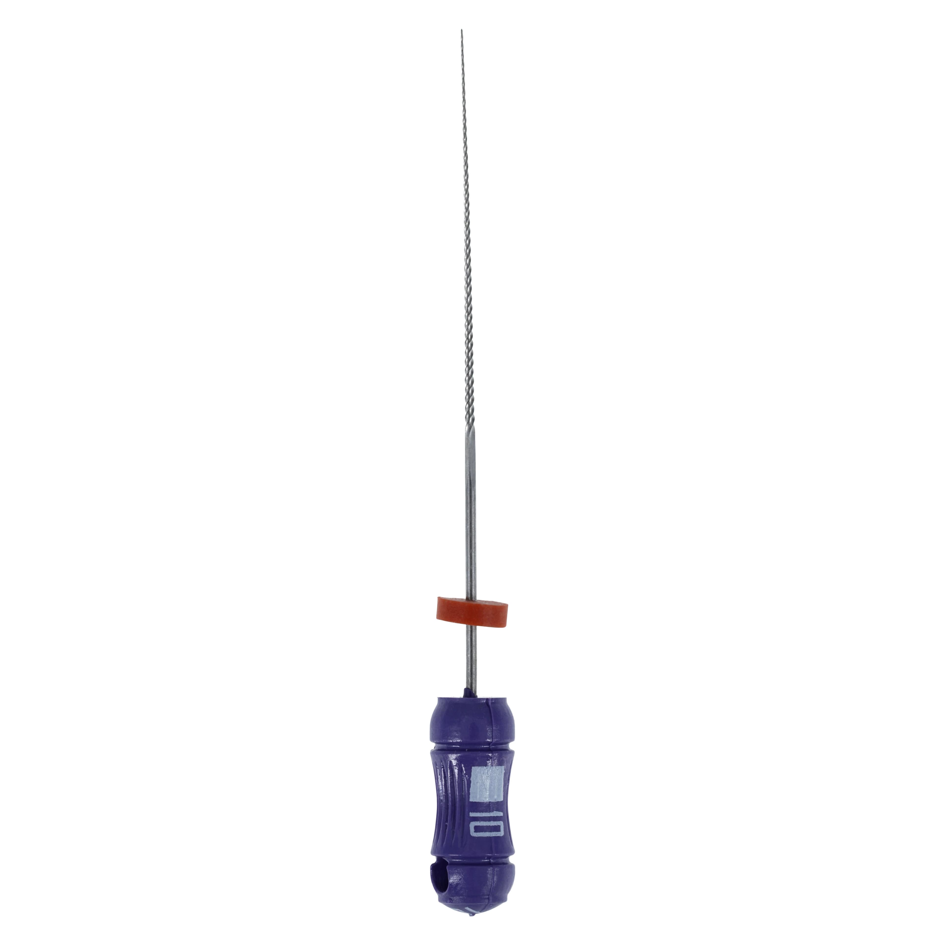 Kerr K-Files, Stainless Steel, 30 mm, #10, Purple, 6/Pk, 06151 - K-Files 30mm #10 6/Bx - Image 1