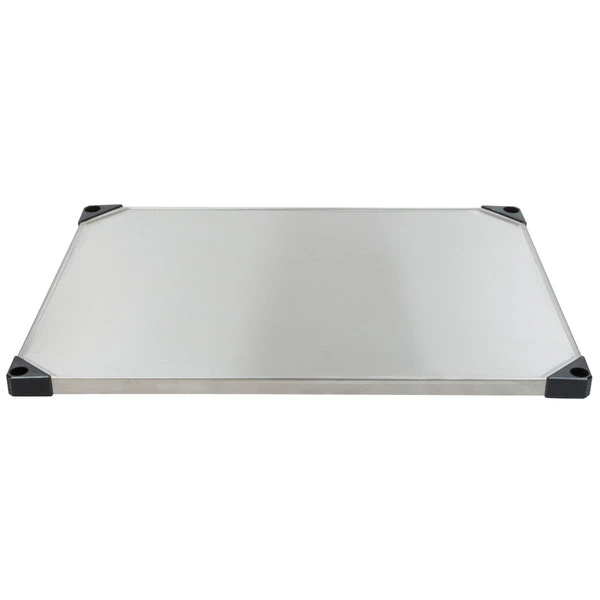 InterMetro Super Erecta Solid Stainless Steel Flat Shelf, Electra Finish - Shelving Solid SS Flat Electra - Image 1