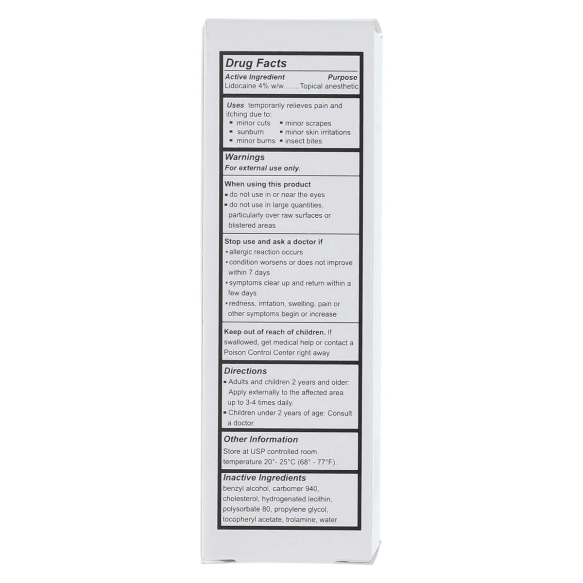 Anecream Lidocaine Cream 4%, 15g Tube thumbnail 6