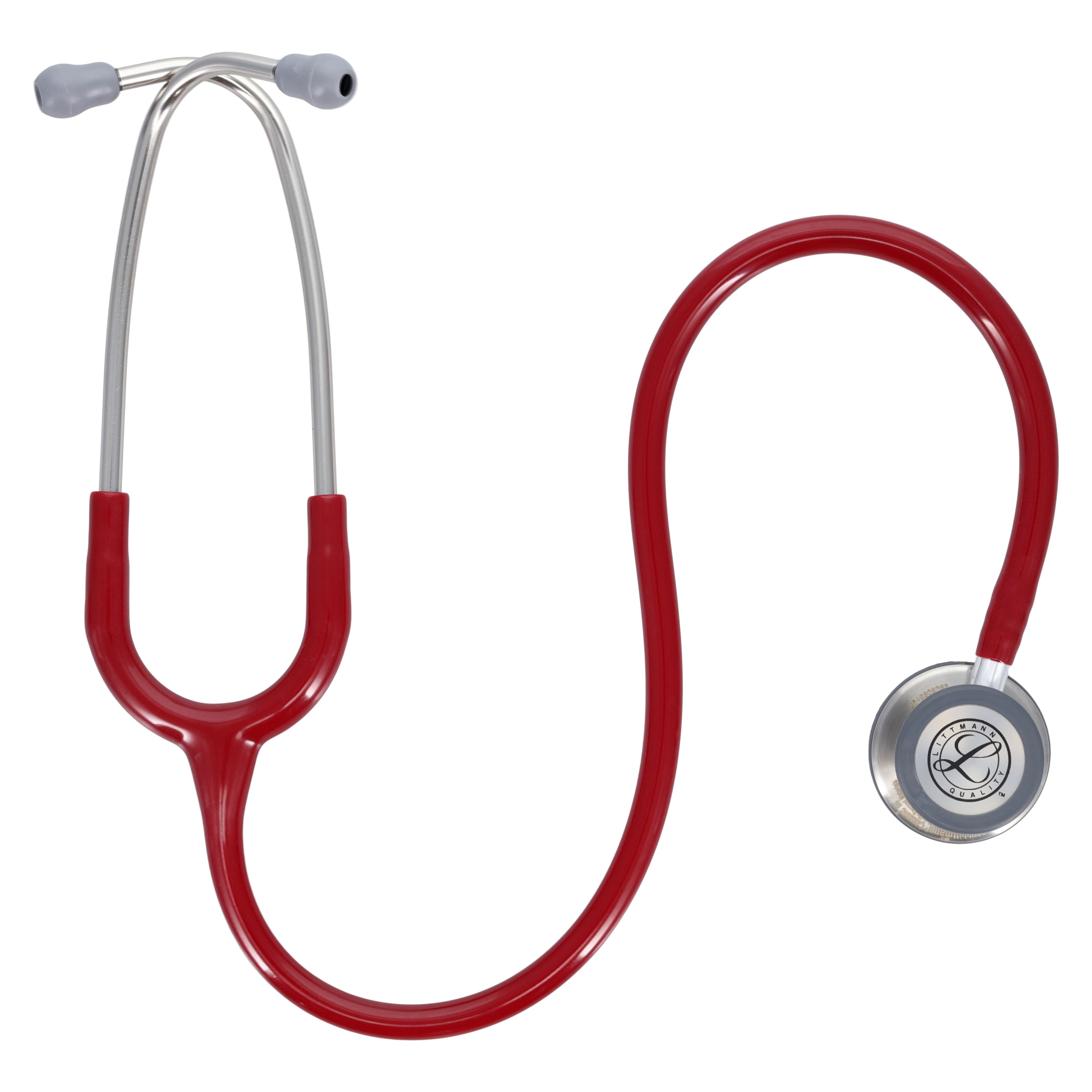 3M Littmann Classic III Stethoscope, Adult/Pediatric, Burgundy, Single Lumen Tubing, 28 inch thumbnail 2