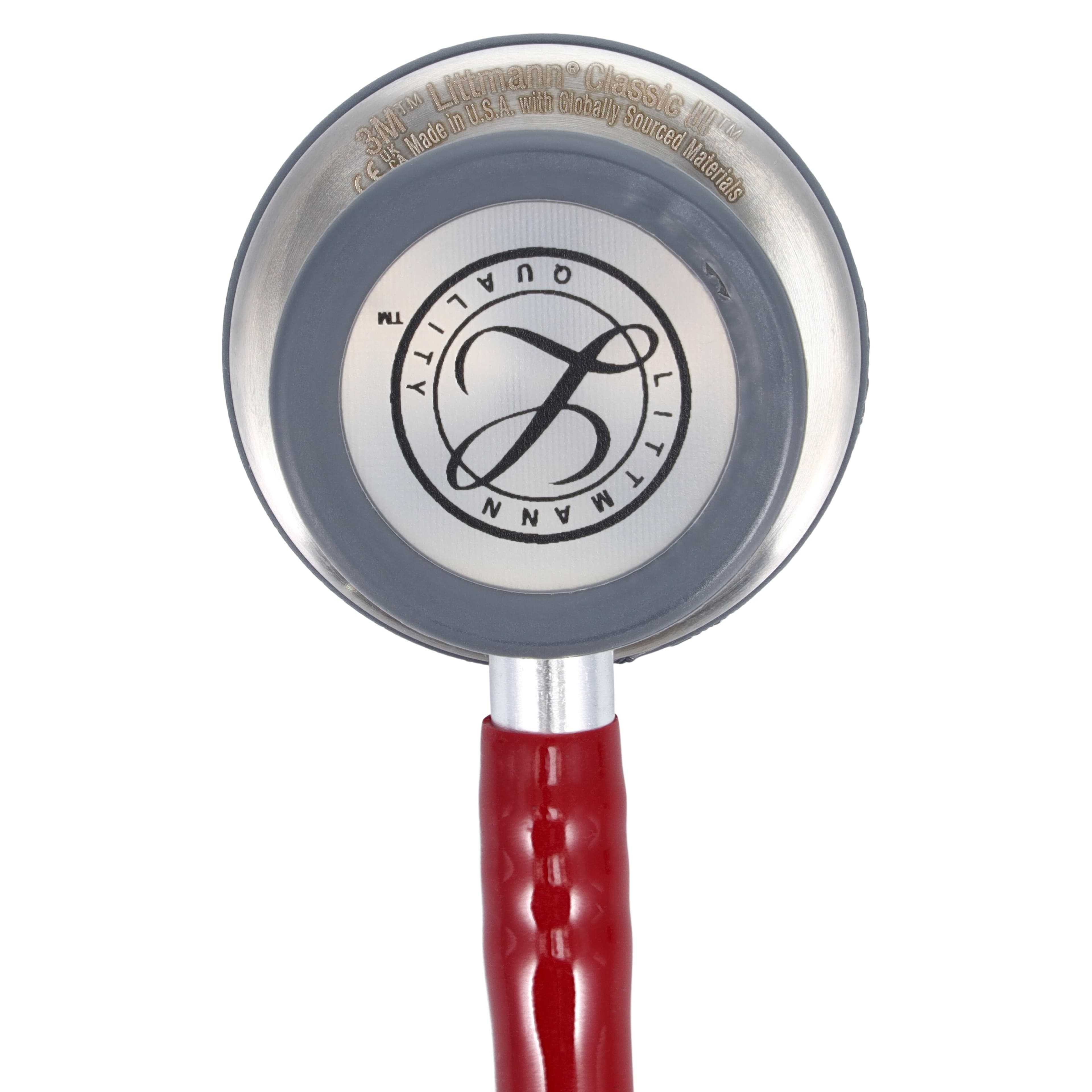 3M Littmann Classic III Stethoscope, Adult/Pediatric, Burgundy, Single Lumen Tubing, 28 inch thumbnail 3