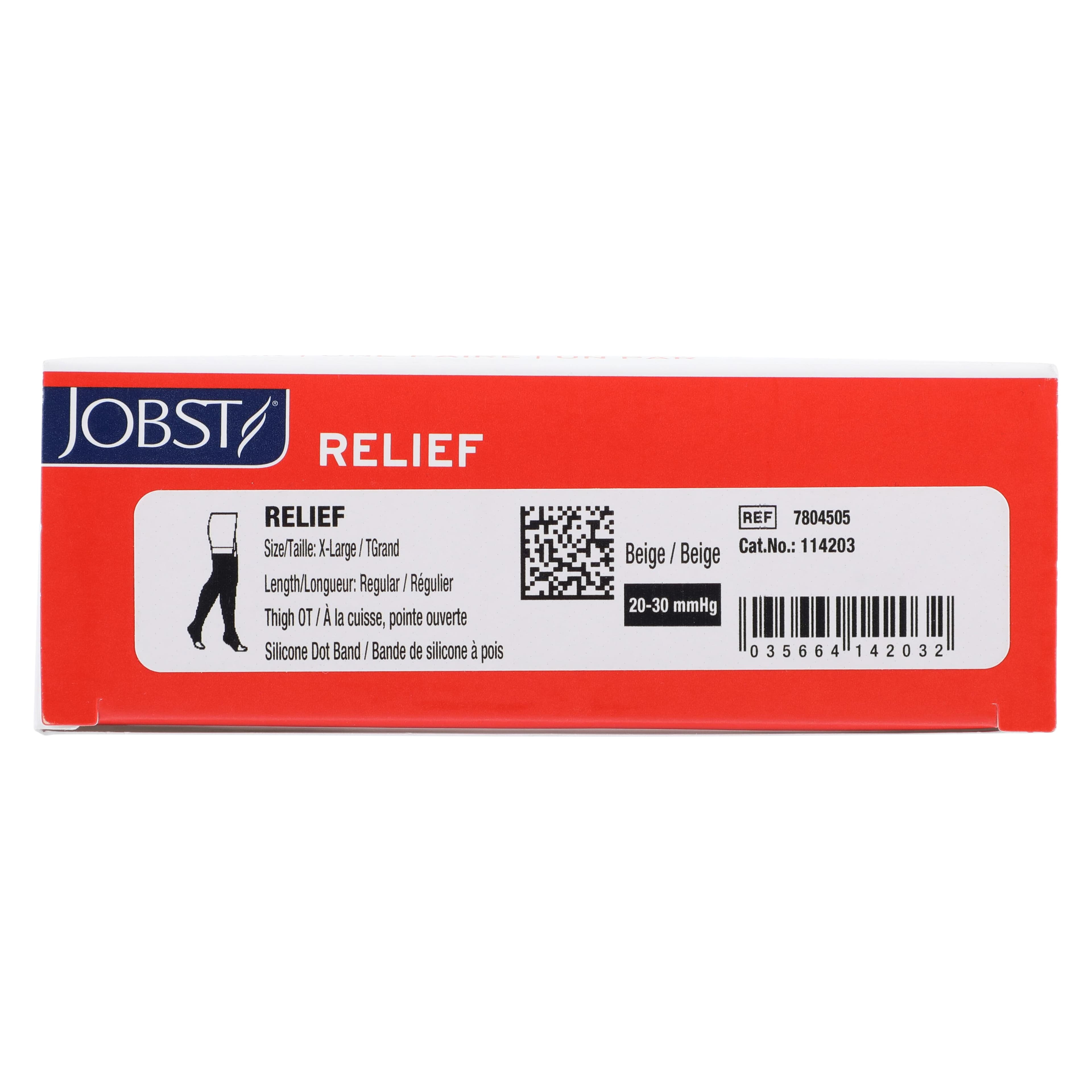 Jobst Relief Compression Stocking, Open Toe, 20-30 mmHg, X-Large, Unisex thumbnail 5