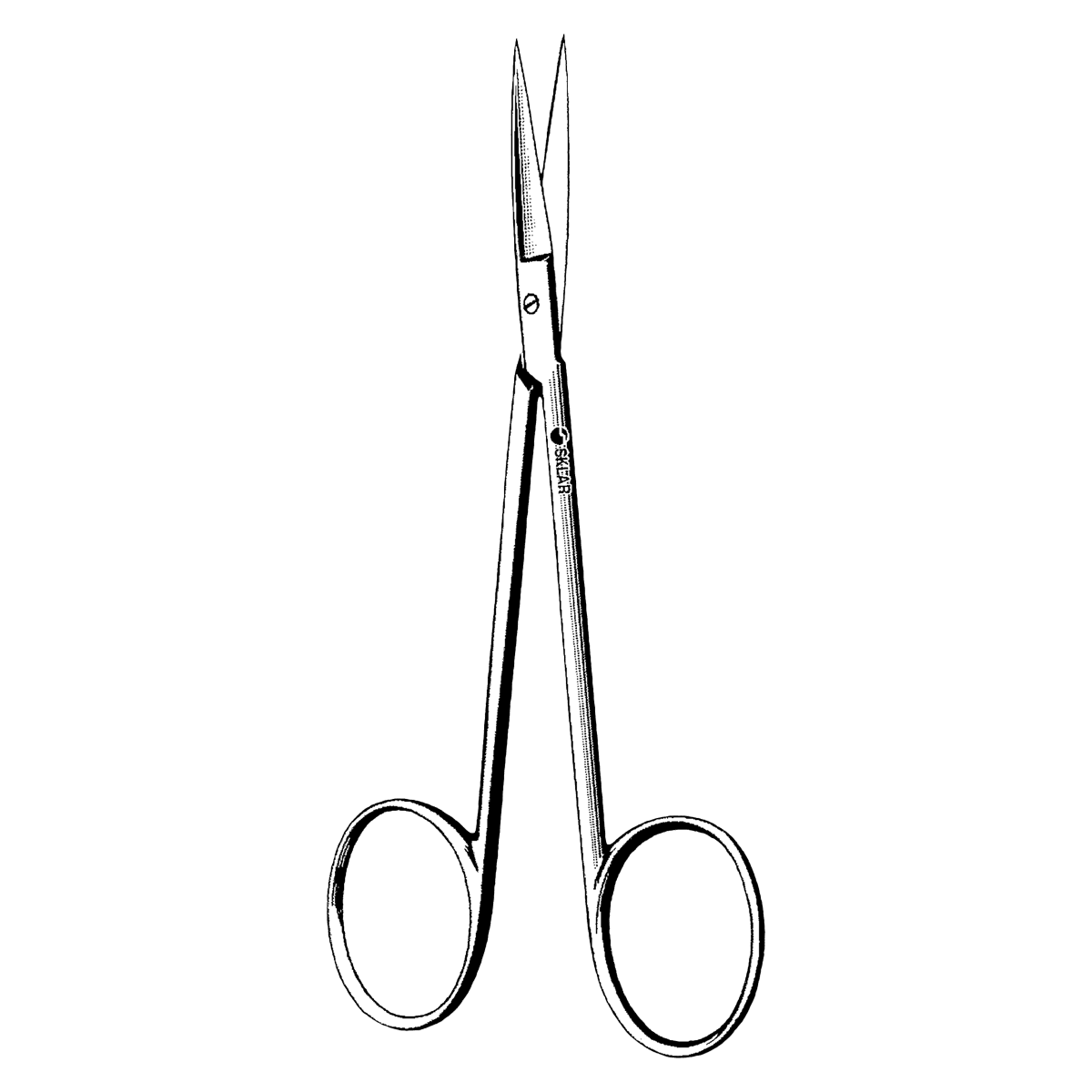Econo Iris Surgical Scissors, Curved, 4-1/2", Stainless Steel, Sterile, Disposable, 50/Case - Scissor Iris Curved Sterile - Image 1