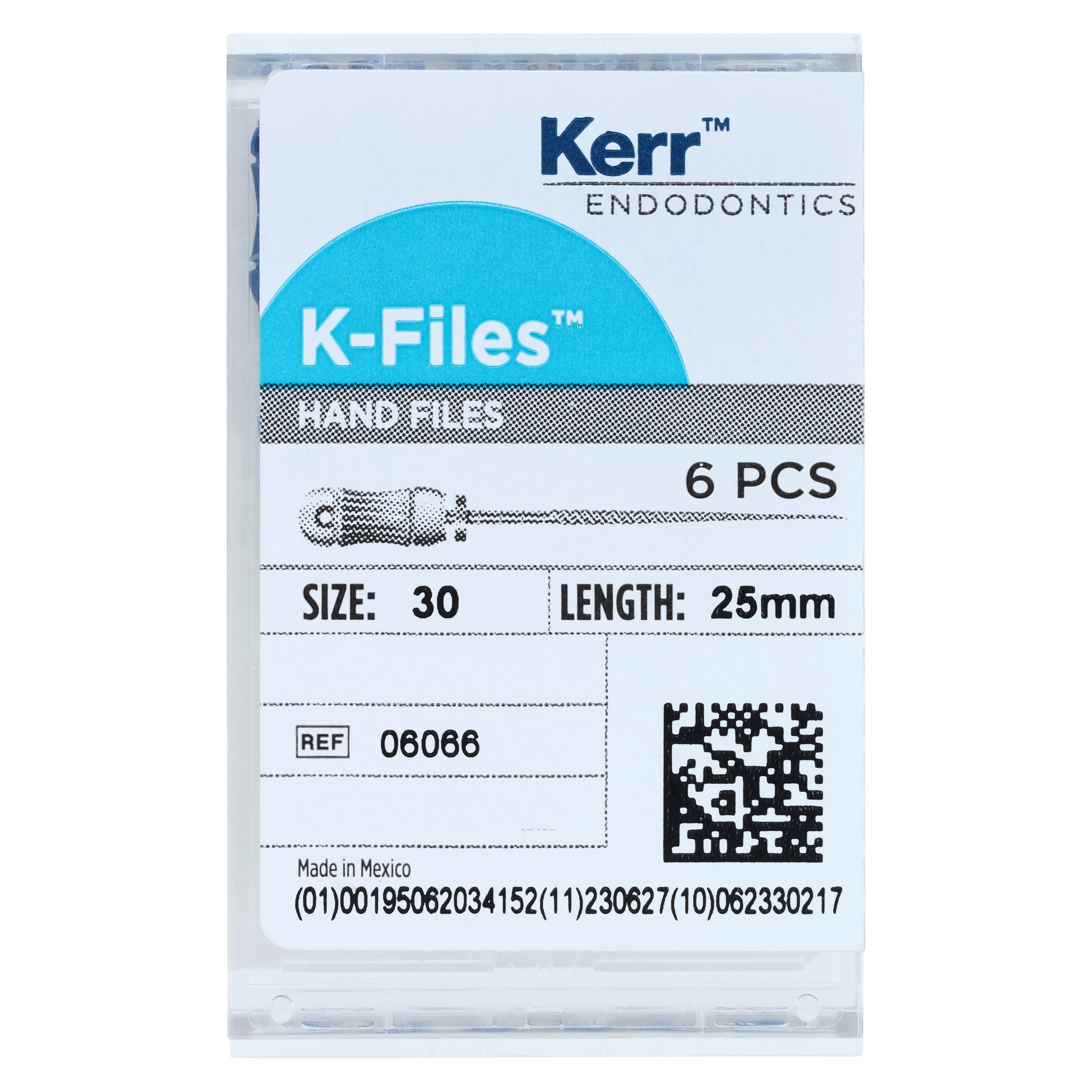 Kerr SybronEndo Stainless Steel K-Files, 25 mm, #30, Blue, 6/Pkg, 06066 thumbnail 5