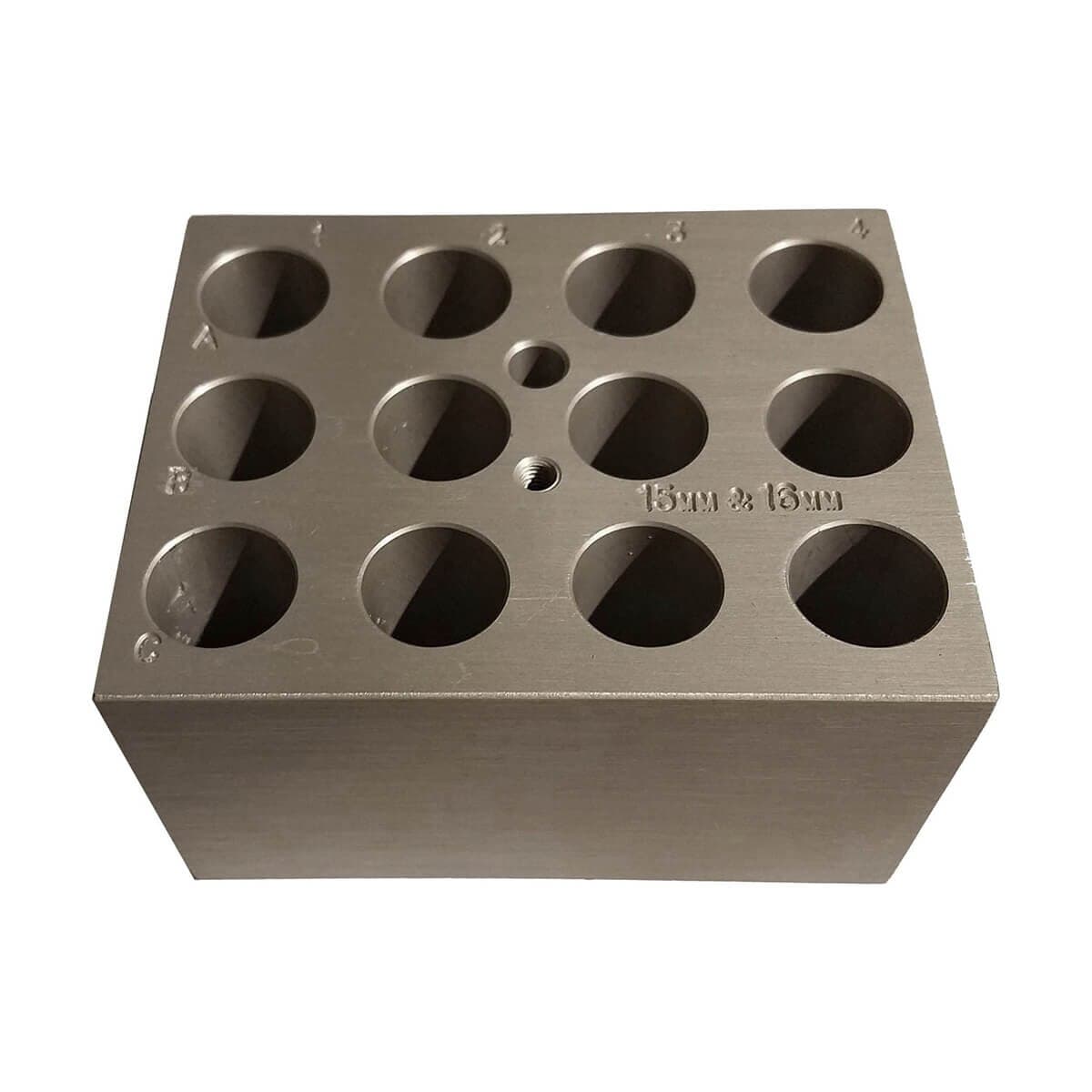 Azer Scientific Dry Bath Block for Test Tubes, 12x16mm, Each - Block Dry Bath f/Test Tube - Image 1