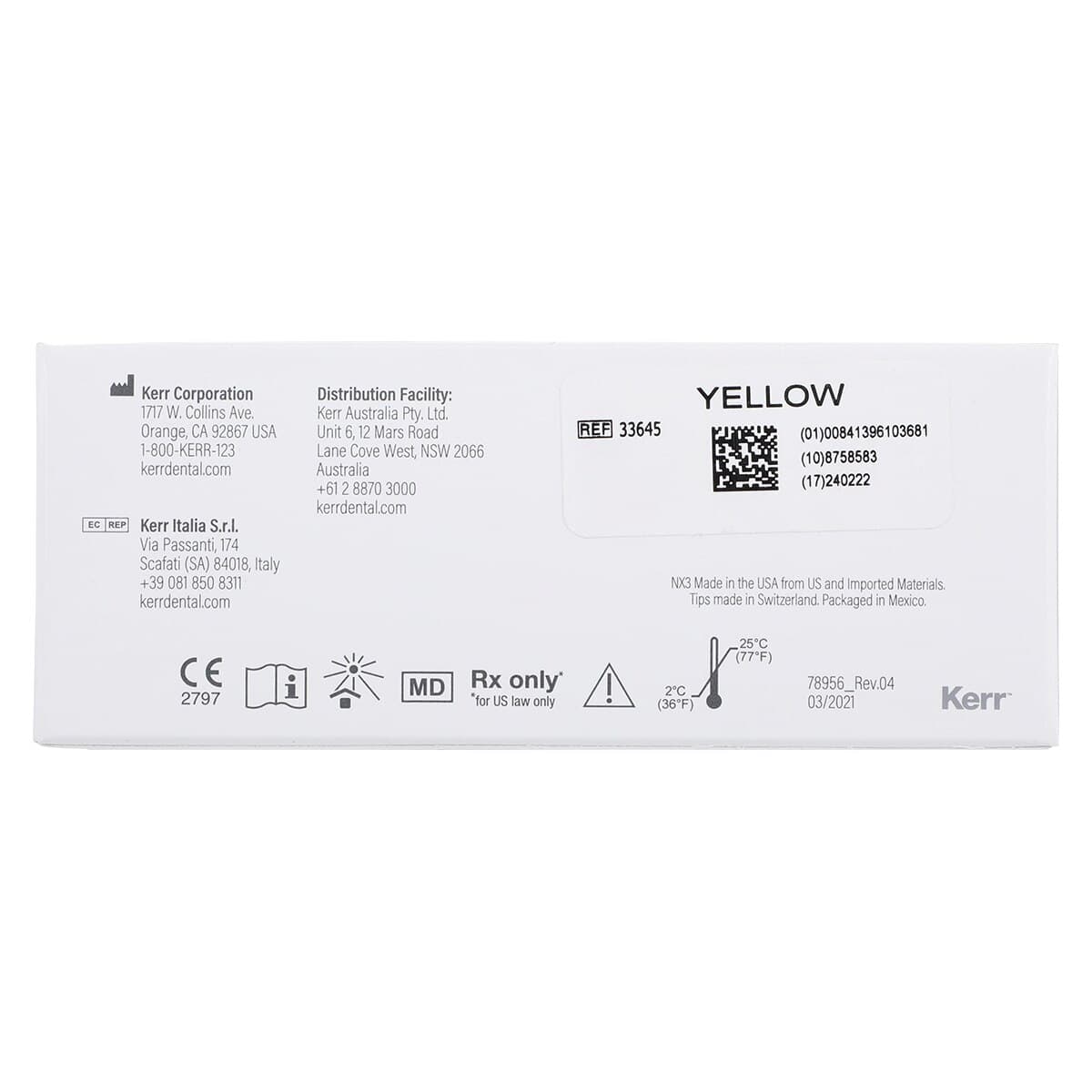 Kerr NX3 Nexus Third Generation Universal Adhesive Resin Cement, Dual-Cure Automix Syringe Refill, Yellow, 5 g, 33645 thumbnail 8