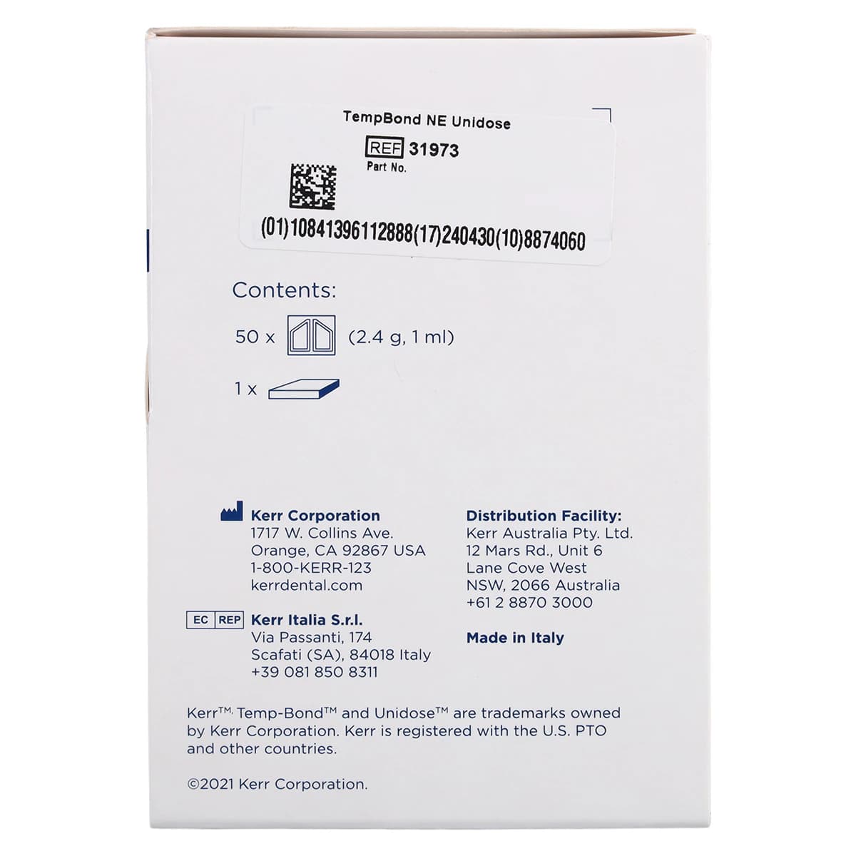 TempBond NE Non-Eugenol Temporary Cement Unidose Packets, 2.4 g, 50/Box, #31973 thumbnail 8