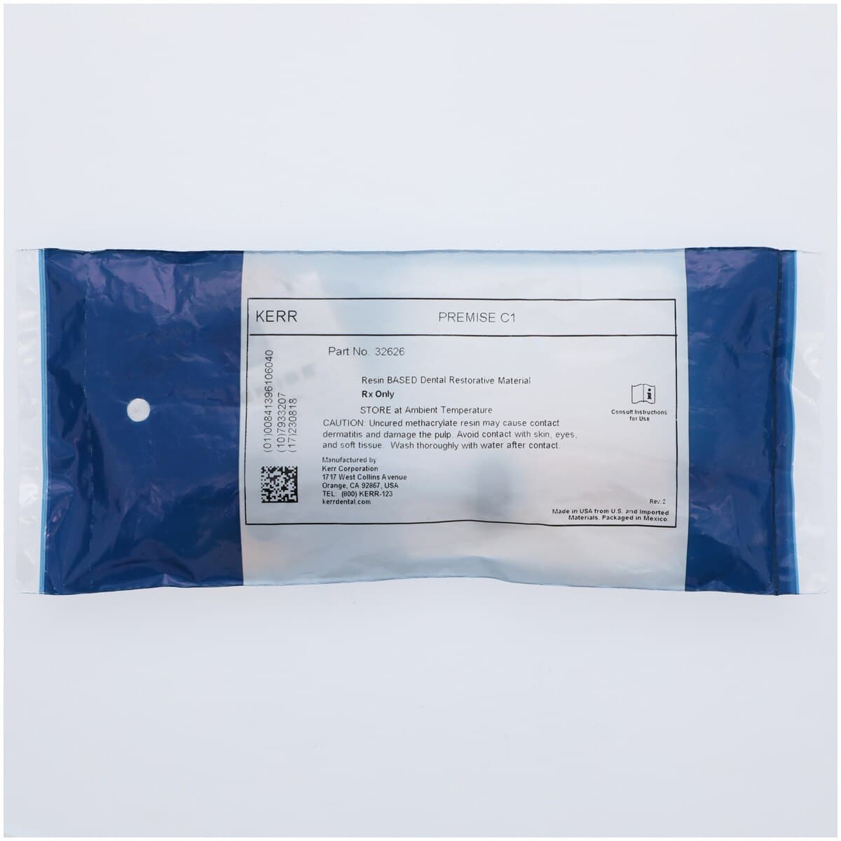 Kerr Premise Universal Nanofilled Composite Syringe Refill, Shade C1 Body, 4 g, #32626 thumbnail 2