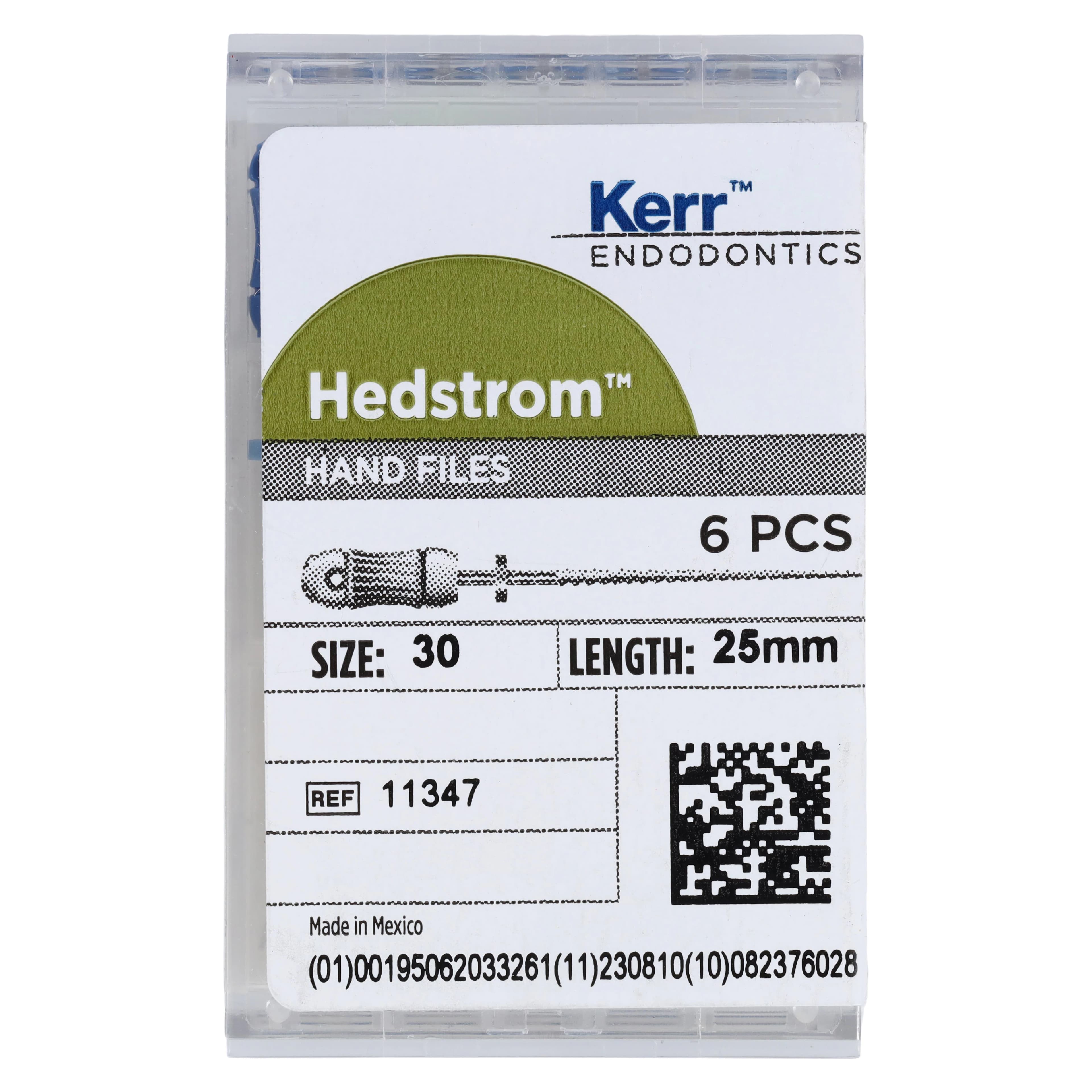 Sybron Endo Hedstrom Files, Stainless Steel, 25 mm, #30, Blue, 6/Pk, 11347 thumbnail 5
