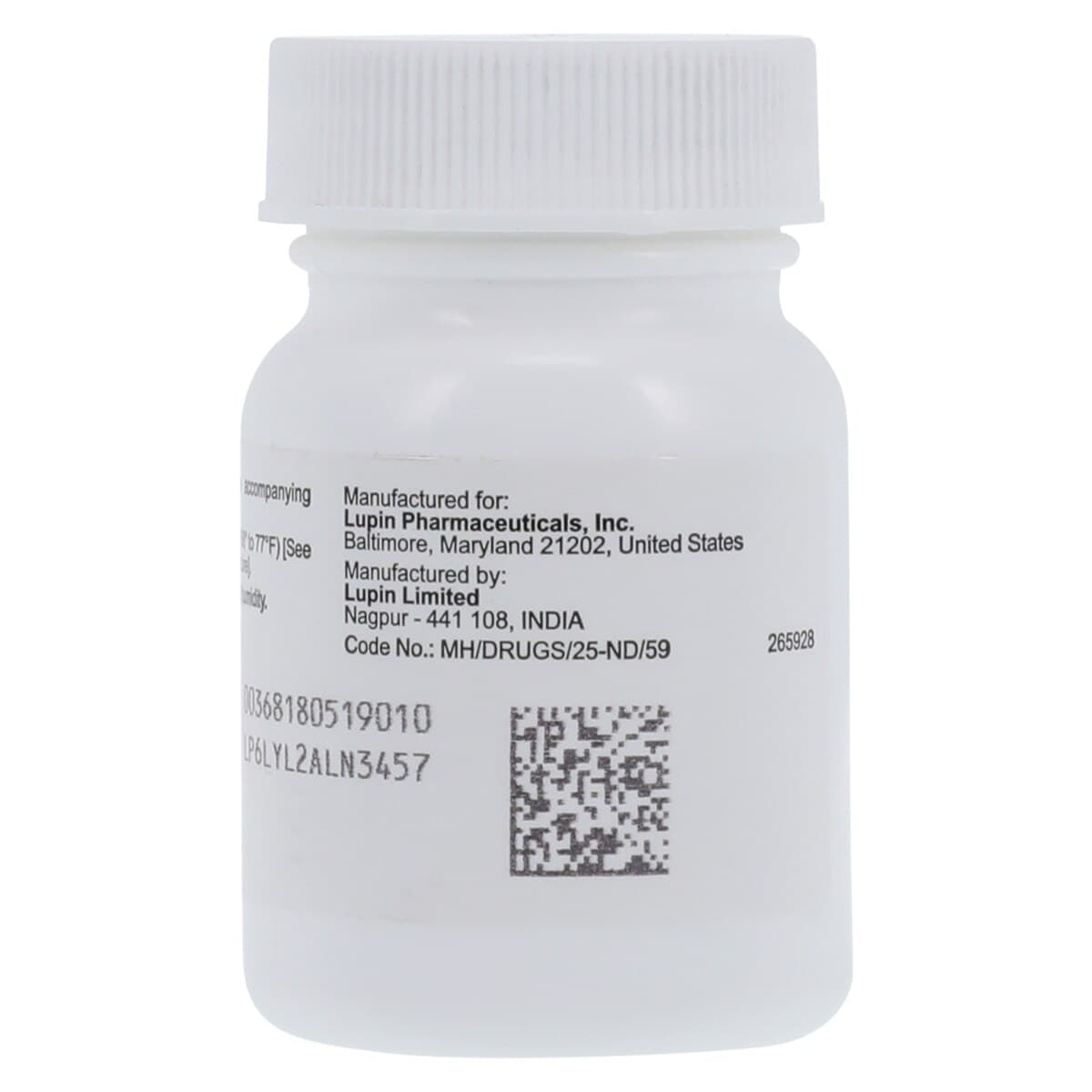 Lisinopril/HCTZ Tablets 20mg/12.5mg, 100/Bottle thumbnail 2